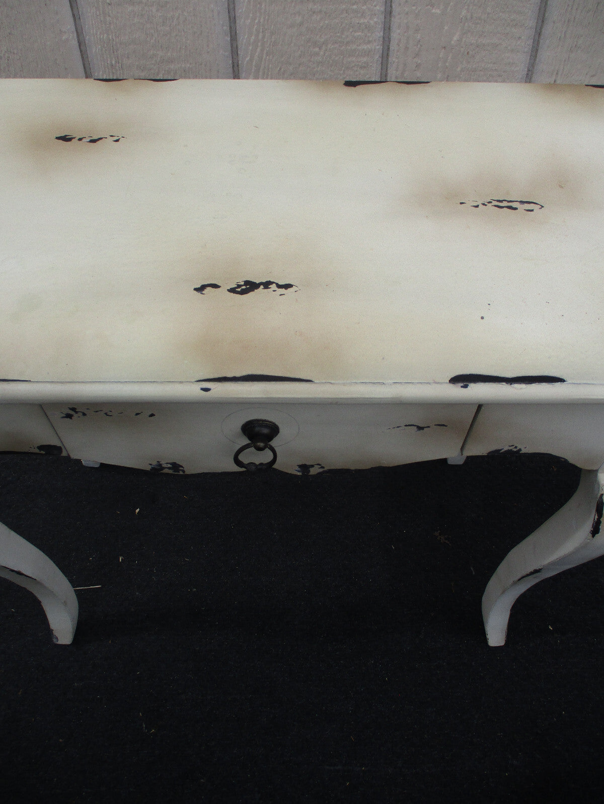 64249 Decorator White French Country Sofa Hall Table
