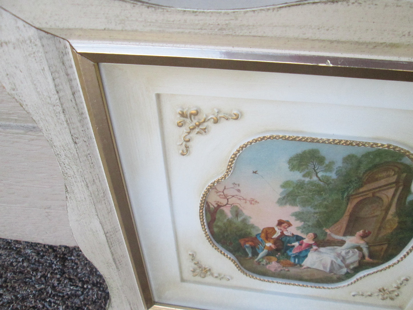 MW : Pair Mid Century Modern Vintage TURNER Prints In fancy Picture Frames