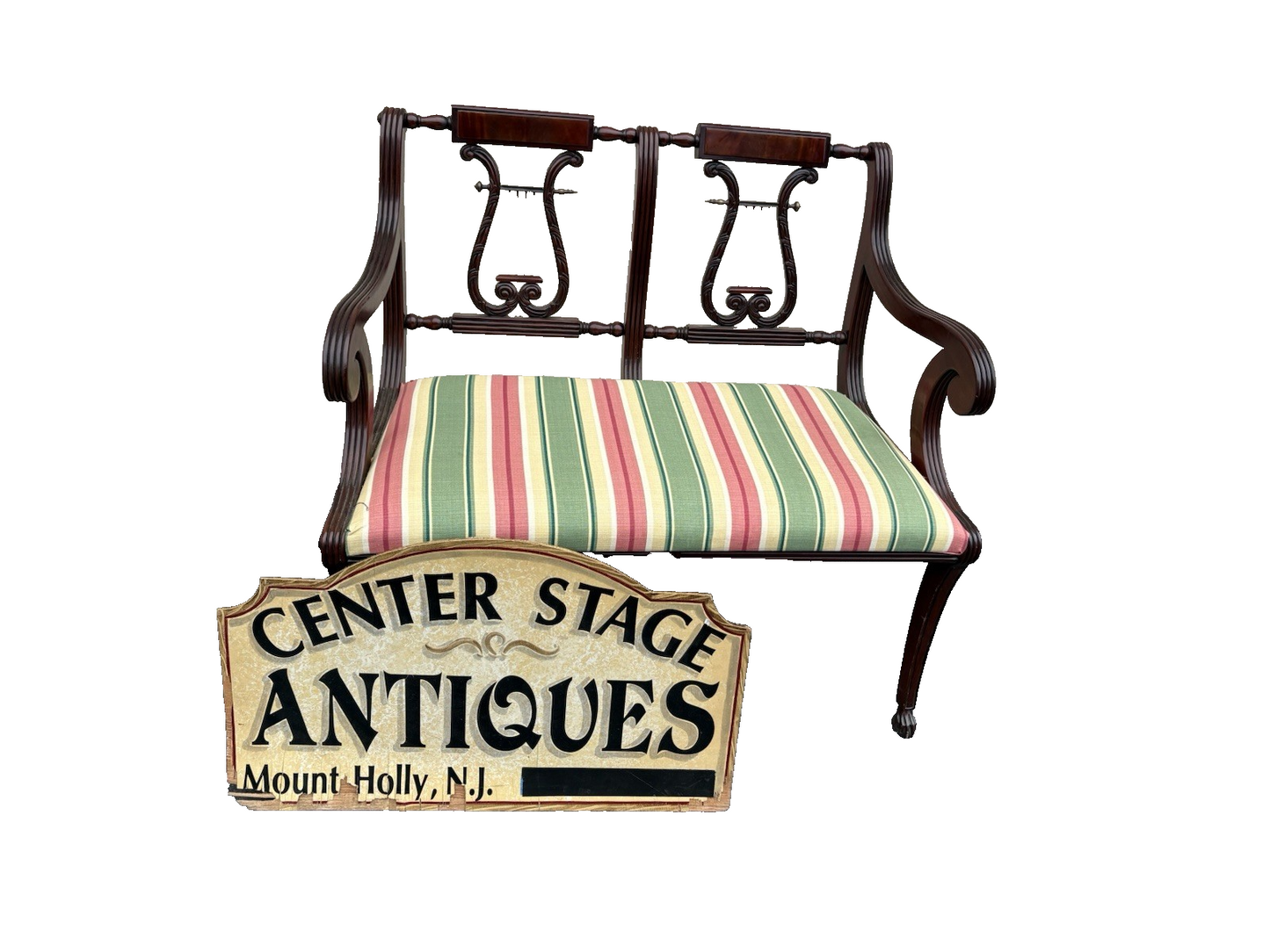 66826 Mahogany Settee Loveseat Couch Chair