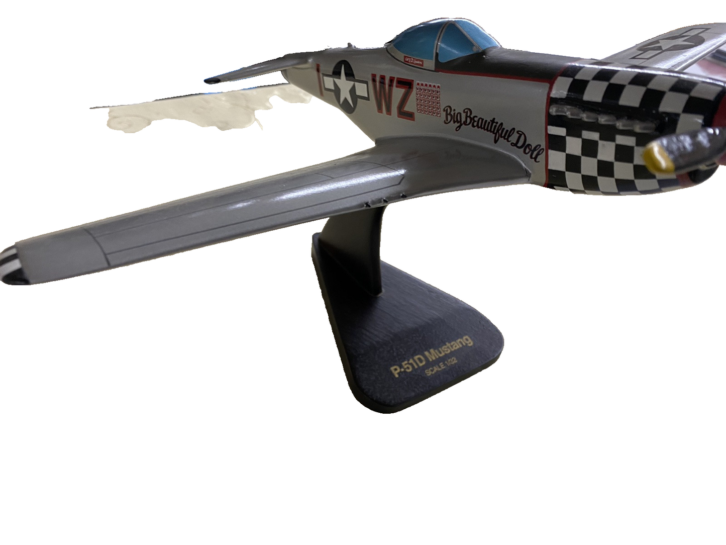 ES 221: PS -51 D Mustang Airplane Scale 1/32 Big Beautiful Doll 14 1/2 Wing