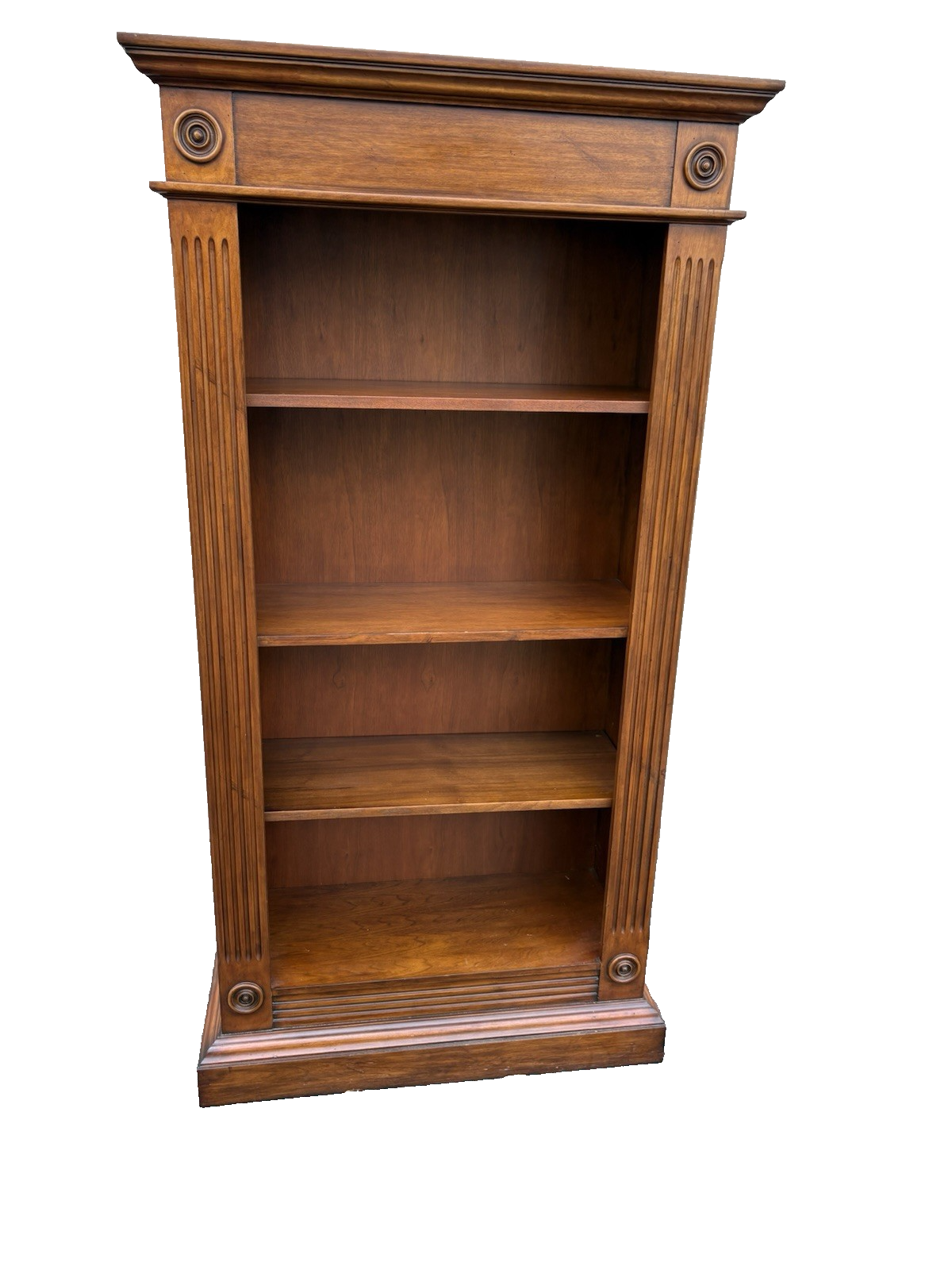 66911 Mahogany DOMAIN HOME FASHIONS Open Bookcase Curio Cabinet