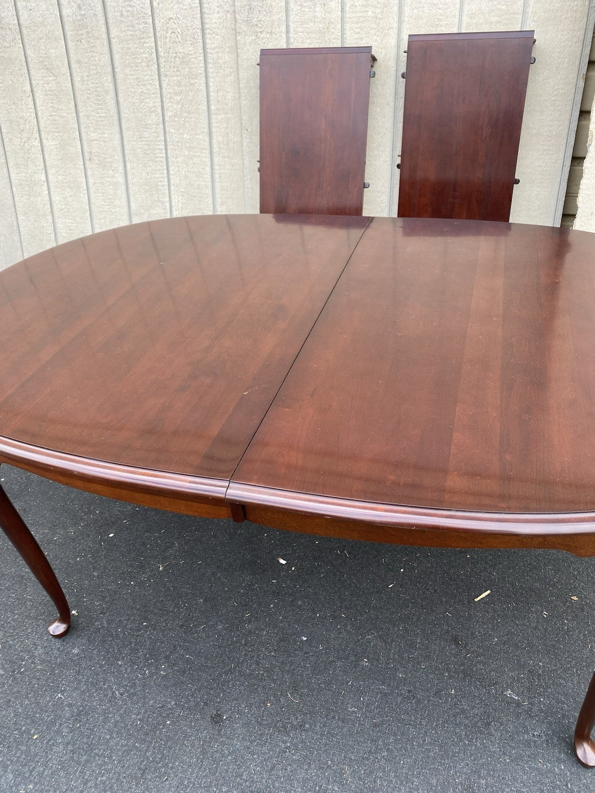 66604 SUMTER Furniture Dining Table w/ 2 Leafs + 6 Chairs Dining Top 100" x 44