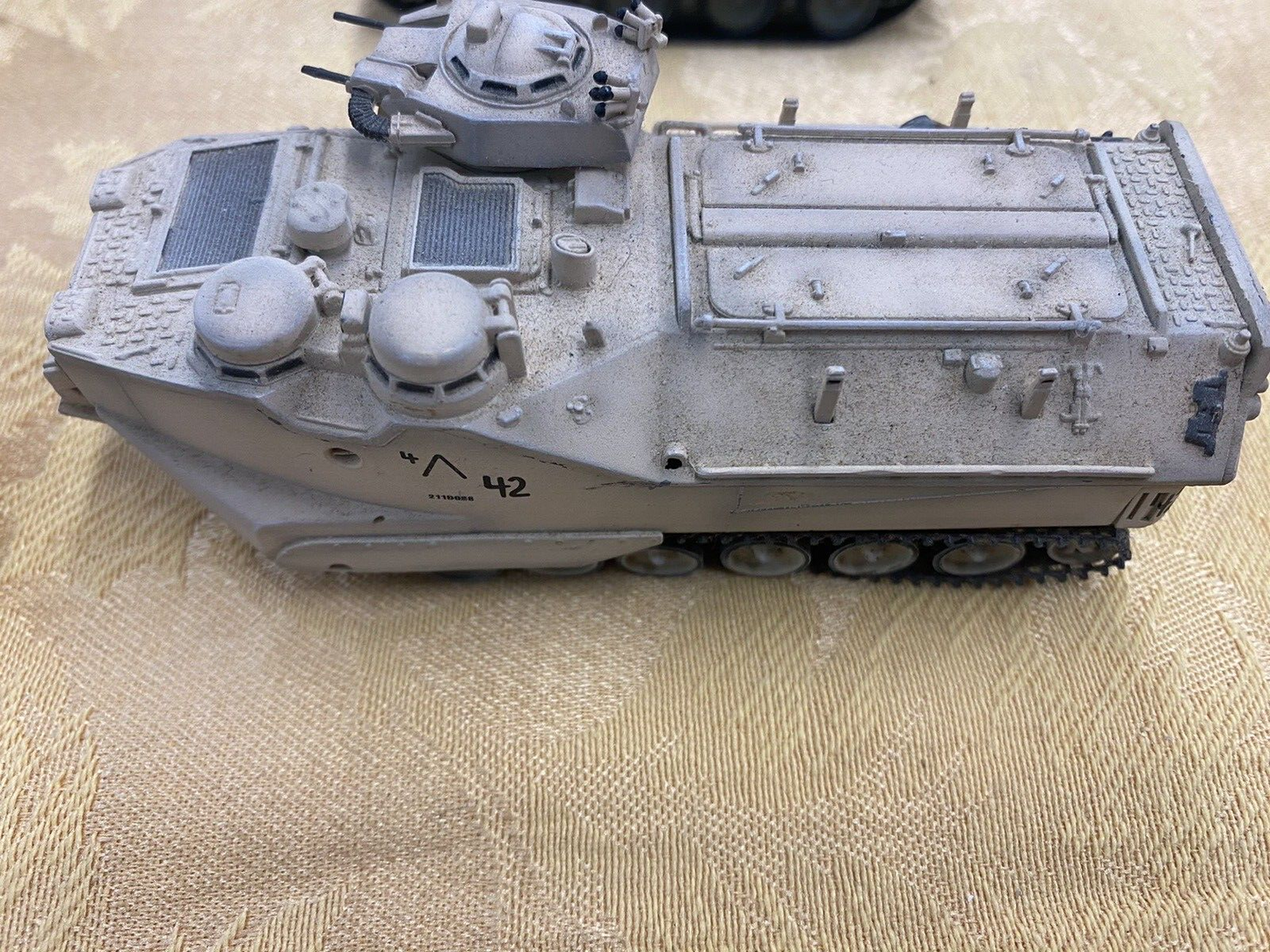 ES 59: Group of 4 Diecast metal Military Vehicles Tanks 5" to 6" long