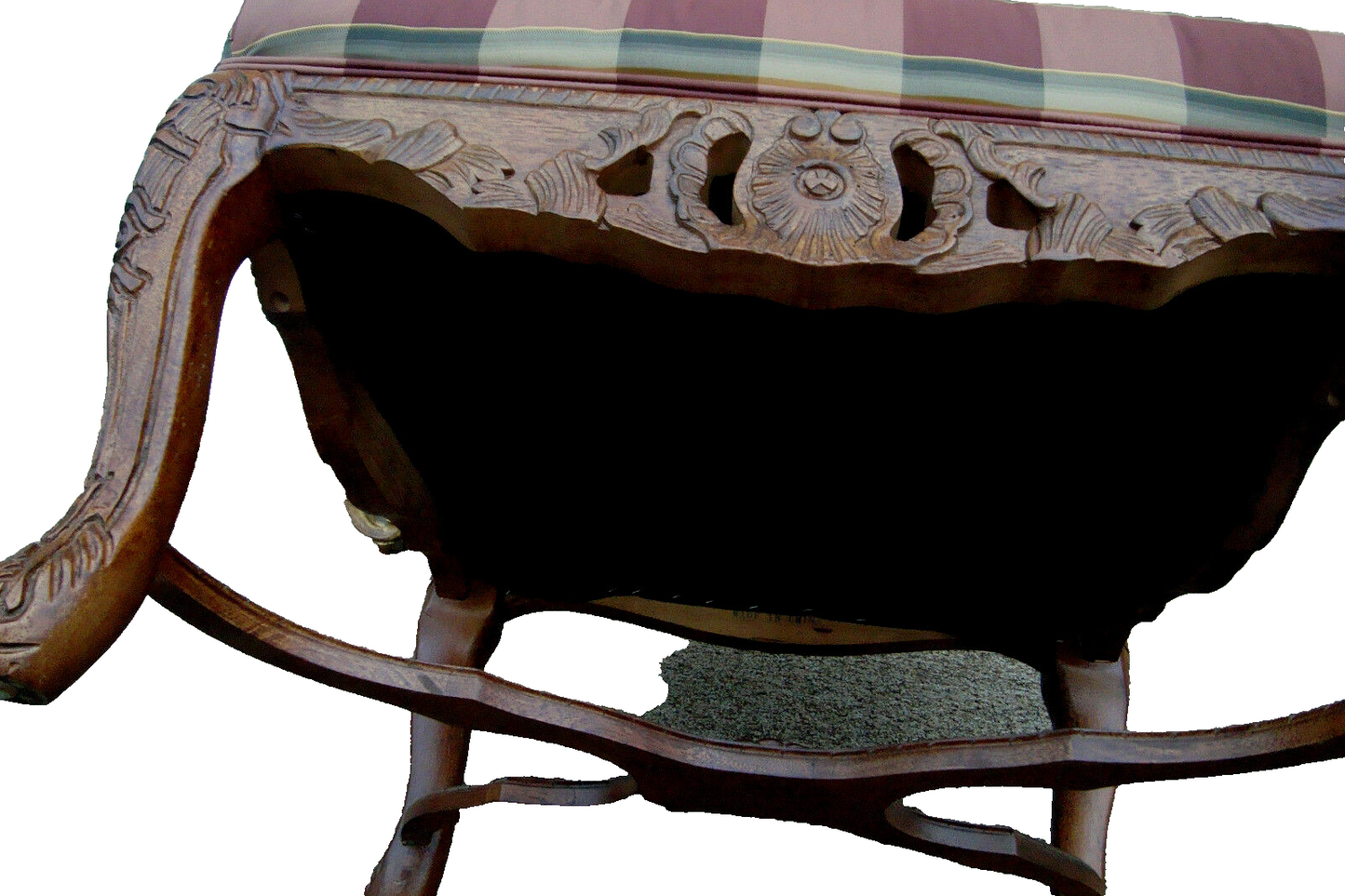 60783 Quality Carved Bergere Armchair Chair