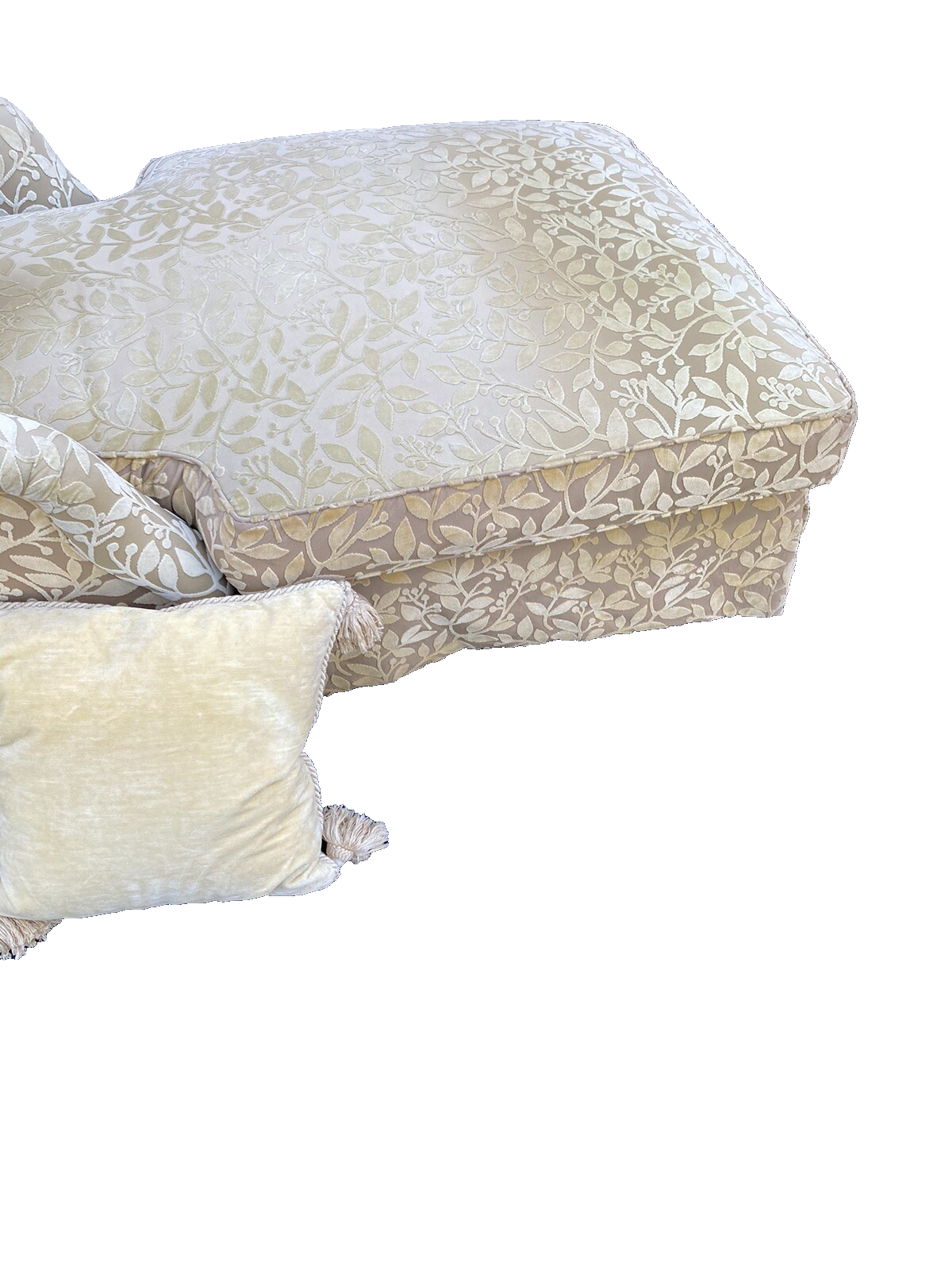 65347 Modern Chaise Lounge with Removable Seat and Cushion