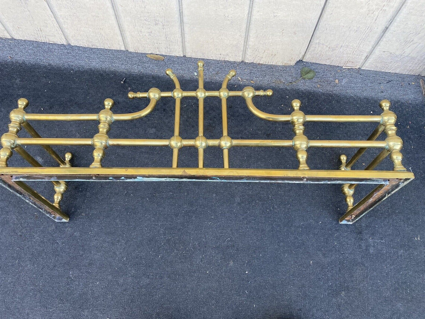 65939 QUALITY Brass Fireplace Mantle Fender Mantel
