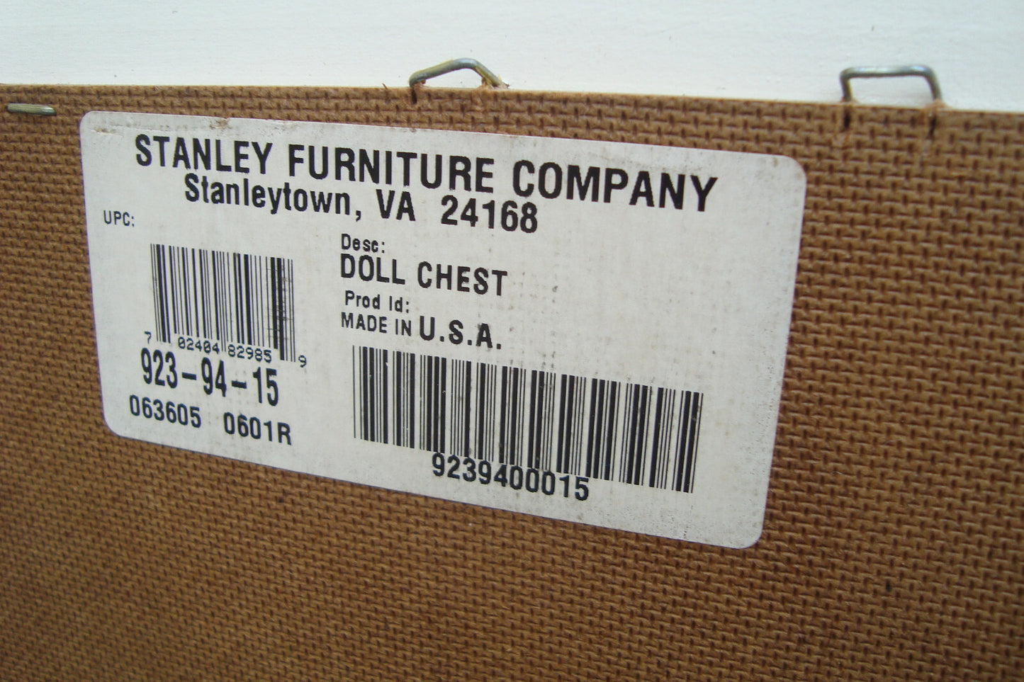 62077 Modern STANLEY Bookcase Curio Cabinet Factory Finish