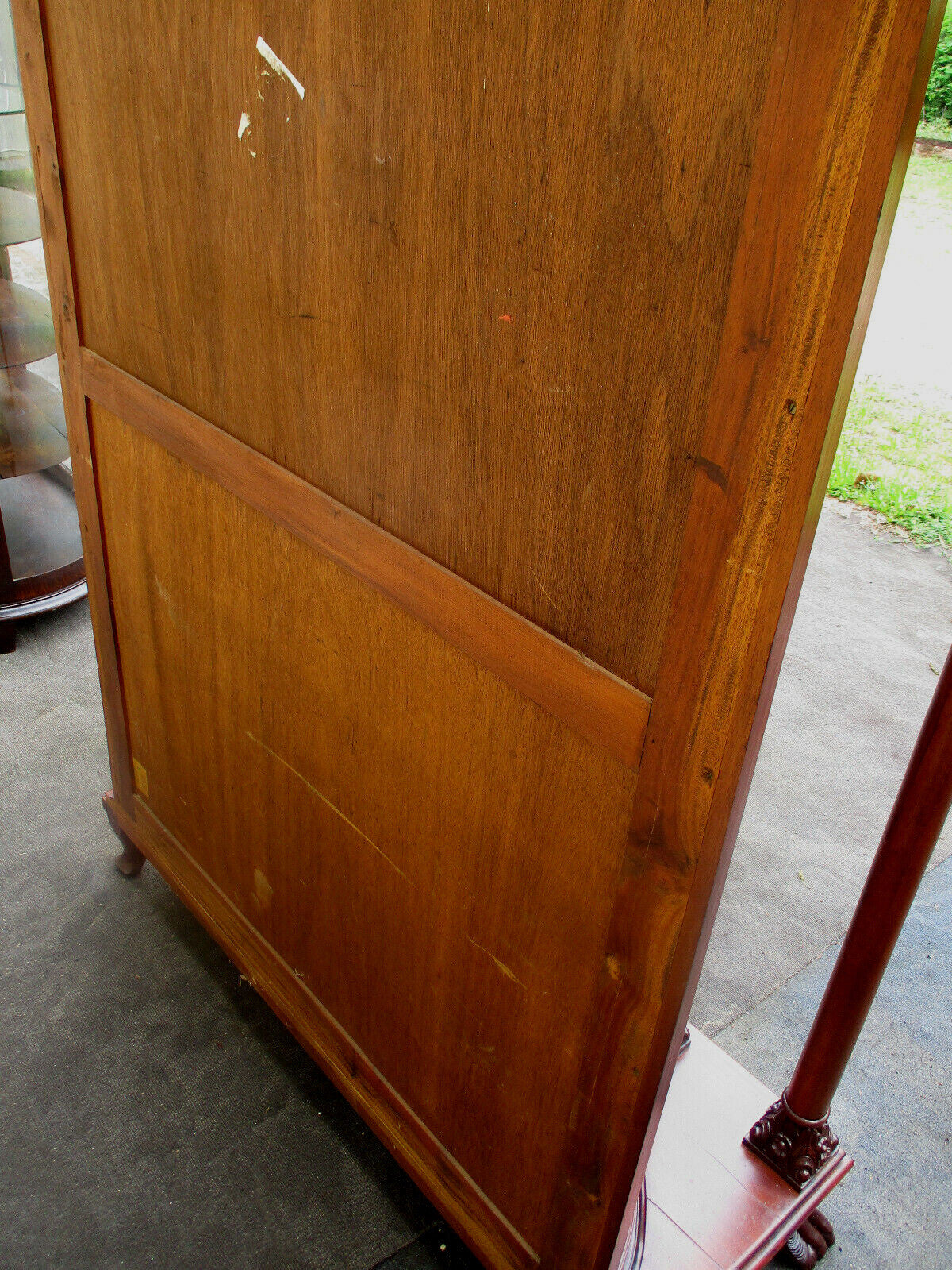 63159 Antique Victorian Mahogany China Cabinet Curio