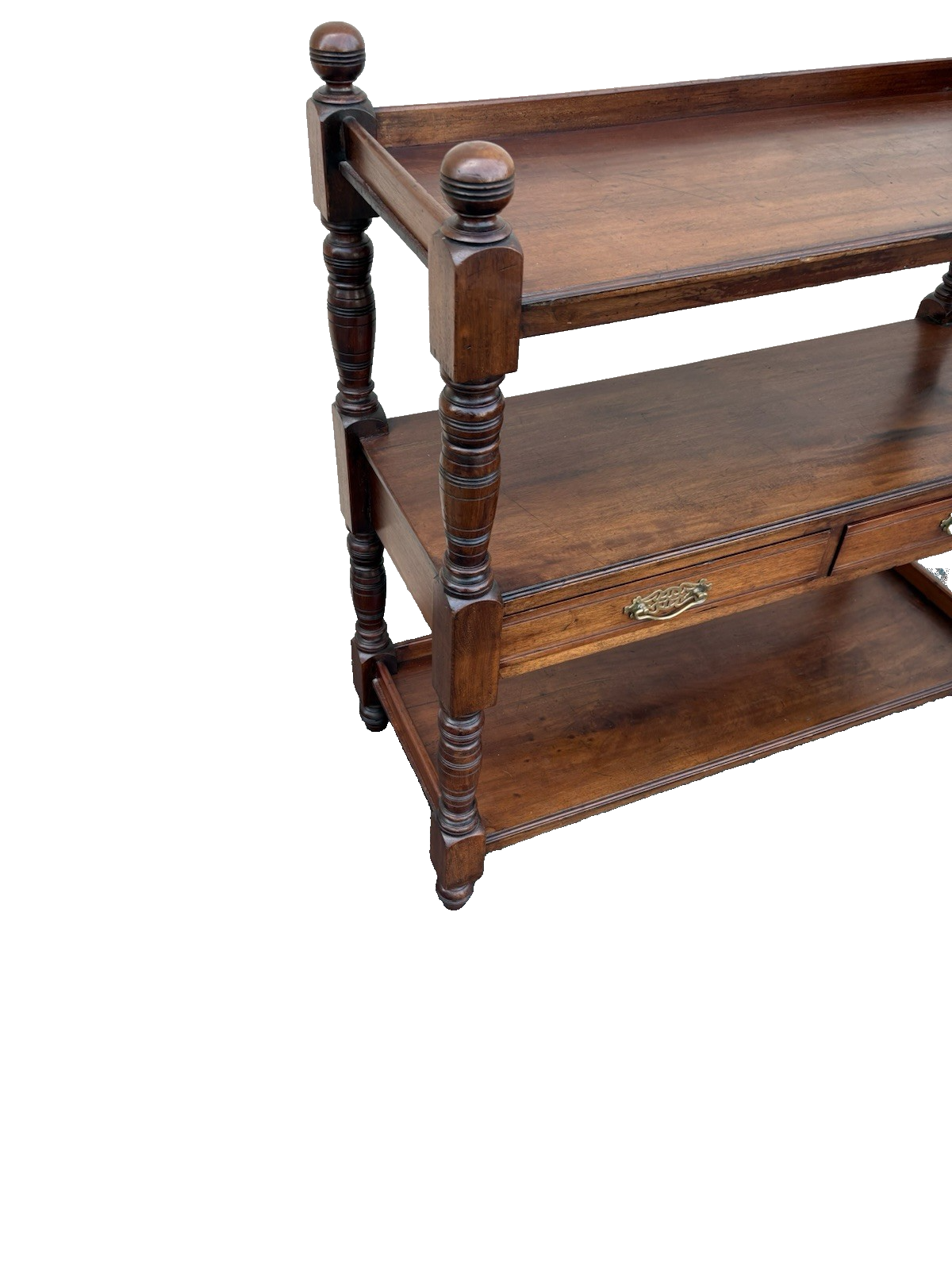 66910 Antique Victorian Bookcase Etergie with 2 Drawers