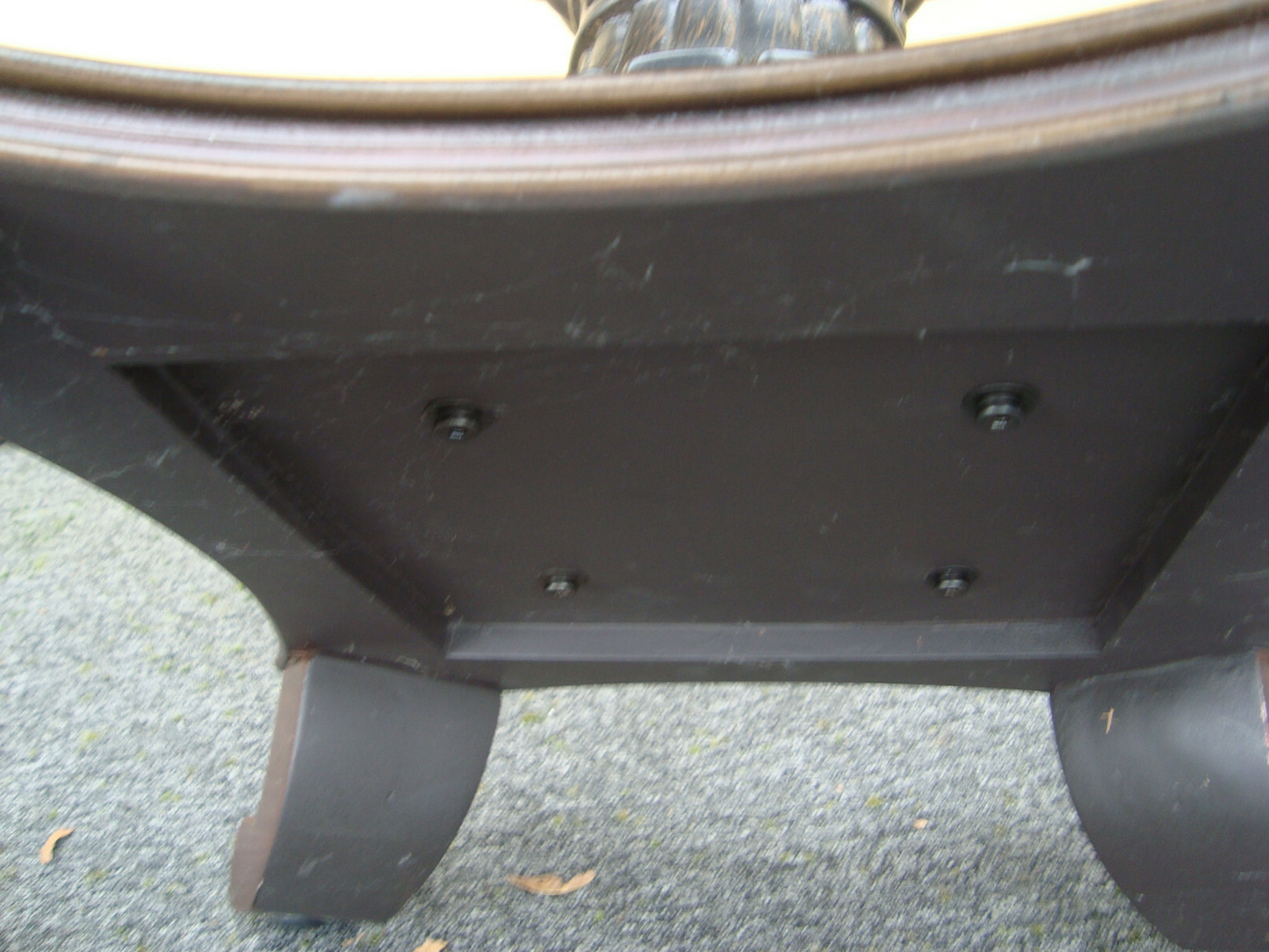 60425 Glass Top Lamp Table Nightstand Stand