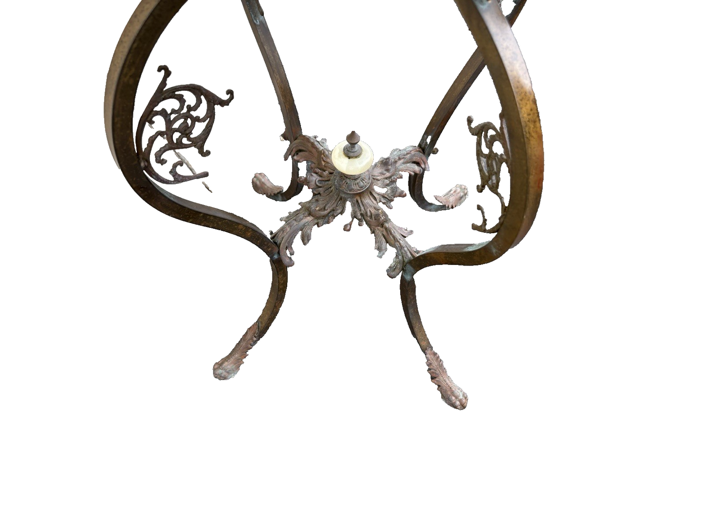 66828 Antique Victorian Marble Top Lamp Table Stand