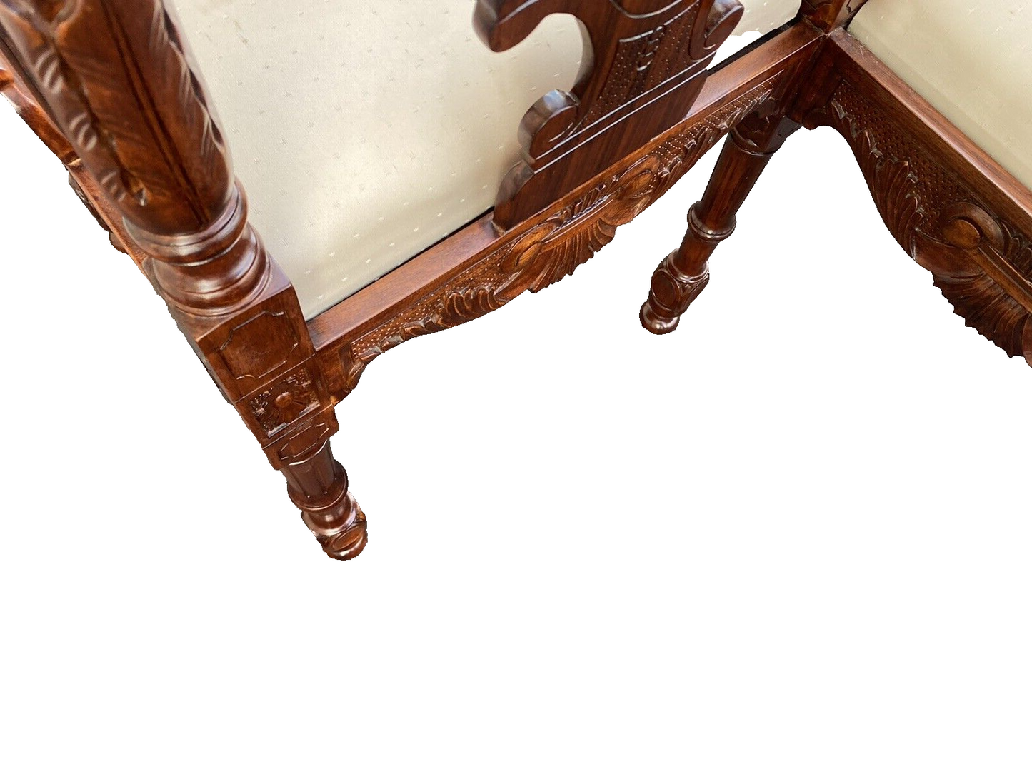 66061 Solid Mahogany TETE a TETE Settee Bench