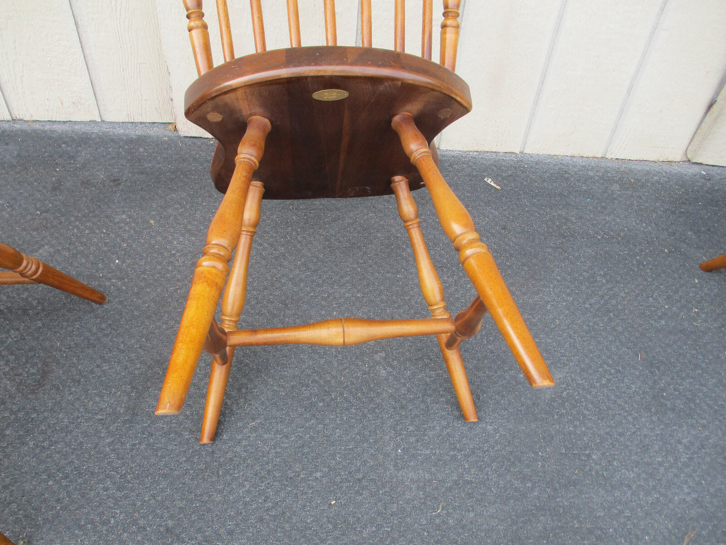 64147 Set 6 CUSTOM Wright Table Company Furniture Windsor Dining Chair s