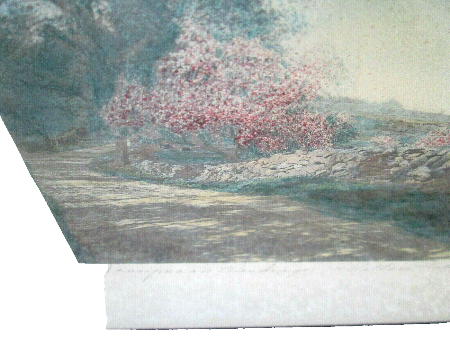 ART-WN: WALLACE NUTTING "HONEYMOON WINDINGS" ORIGINAL SIGNED FRAMED PRINT