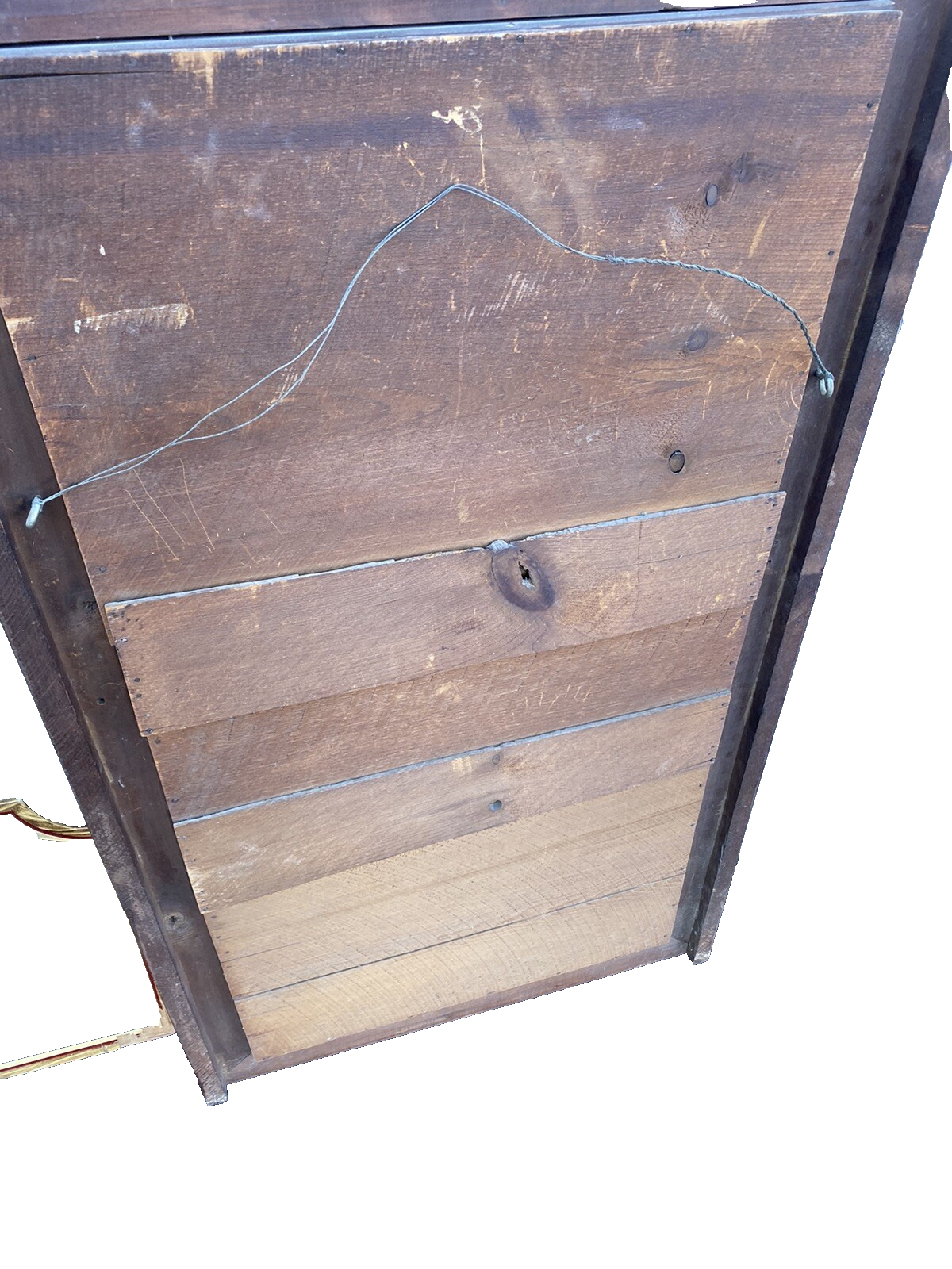 66313 Antique Victorian Walnut Mirror