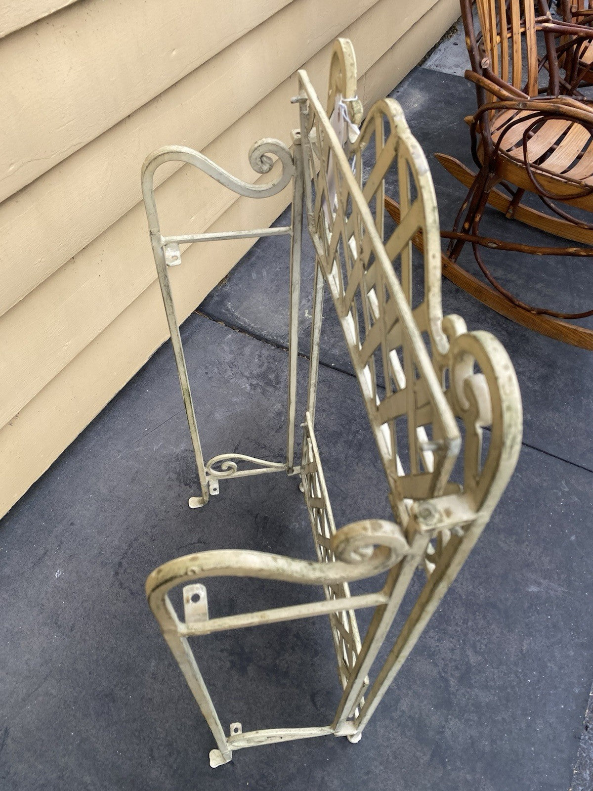 66414 Quality Iron Fold Up Bookcase Curio Plant Shelf