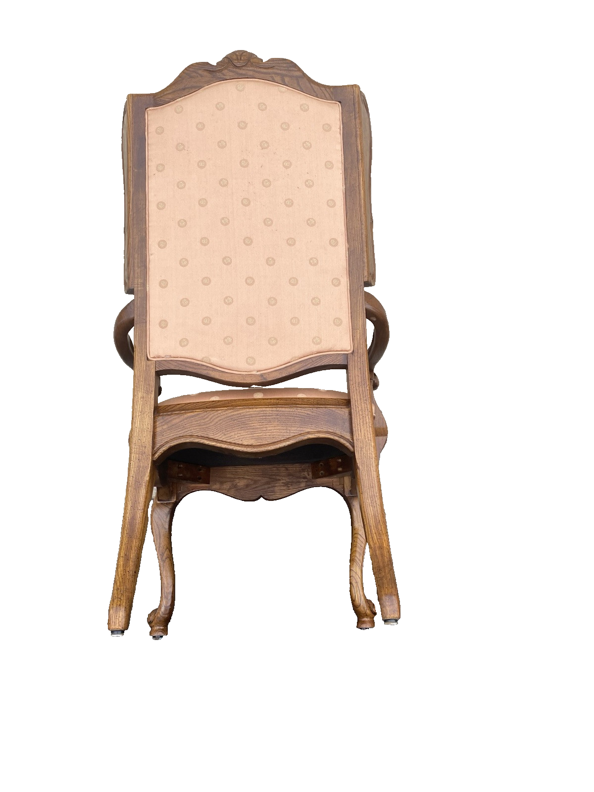 66413 Pair Oak Louis XV Bergere Armchair Chair s