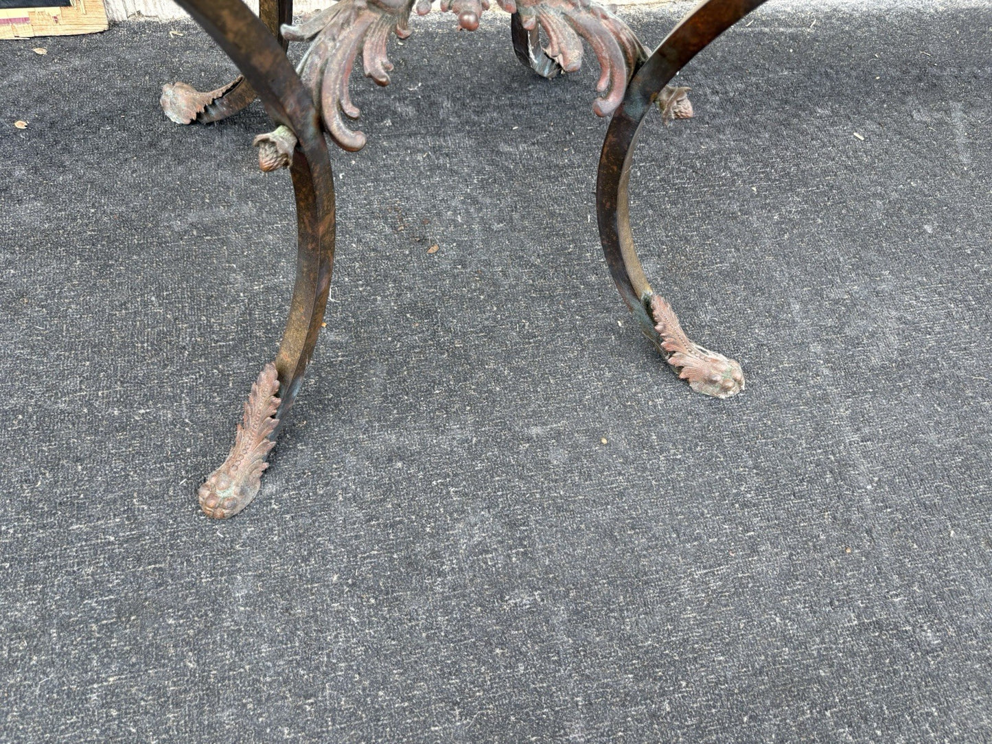 66828 Antique Victorian Marble Top Lamp Table Stand