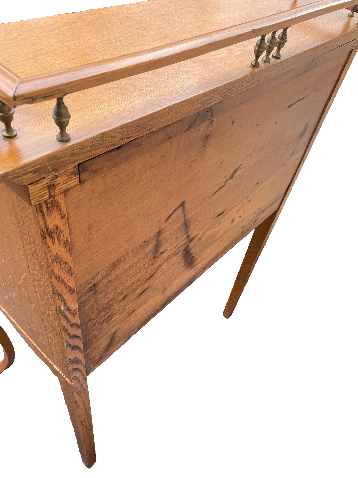 64479 Antique Victorian Oak Slantfront Office Desk