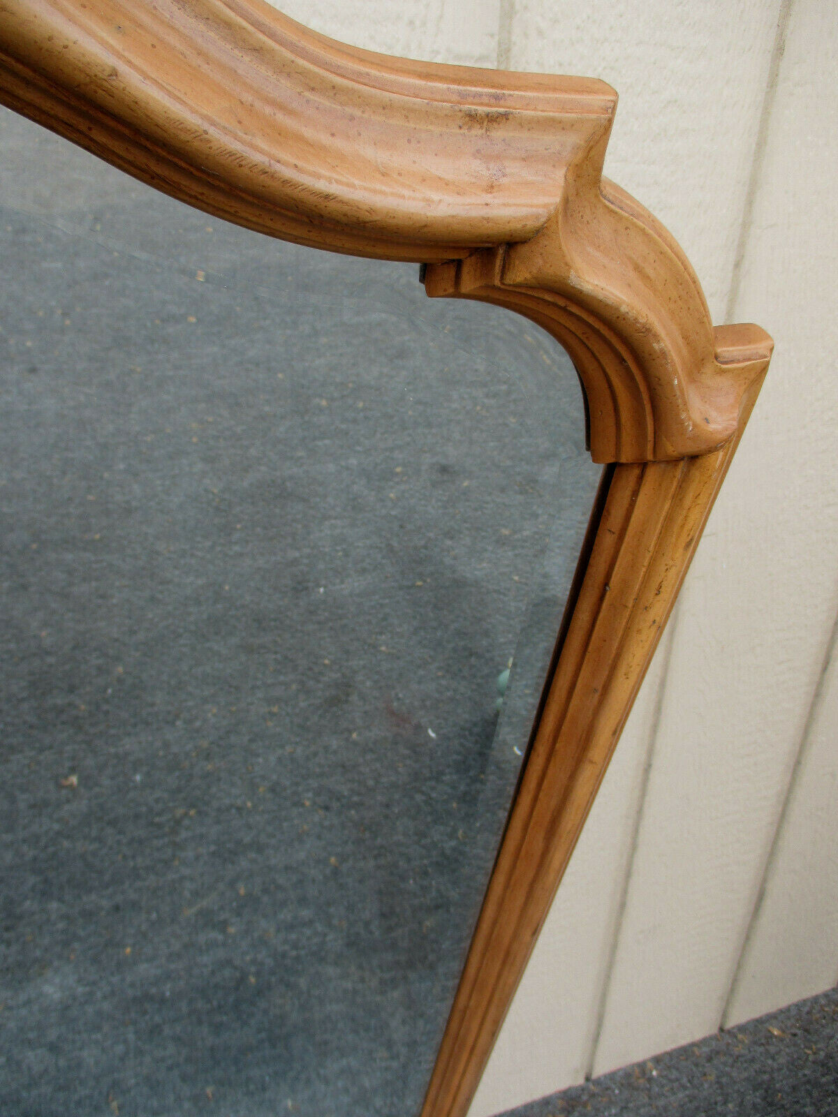 62958 Large Maple Beveled Mirror -32"W x 2"D x 52"H