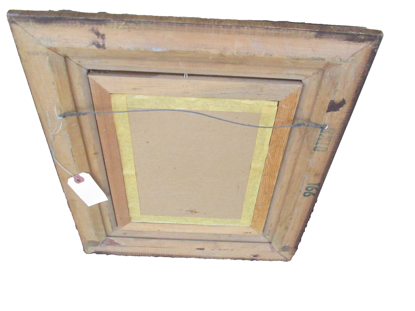 COL YS: Oil Painting on Porcelain In Wood Picture frame MOSES ?
