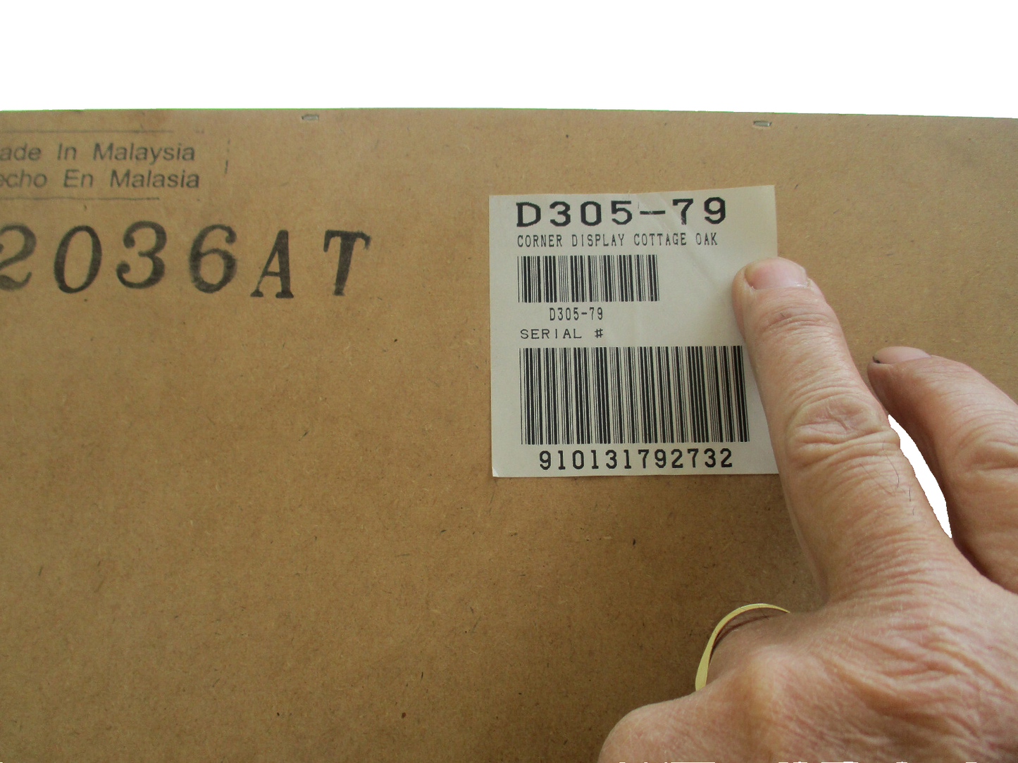 64407 Pine Country Corner China Cabinet Curio Shelf