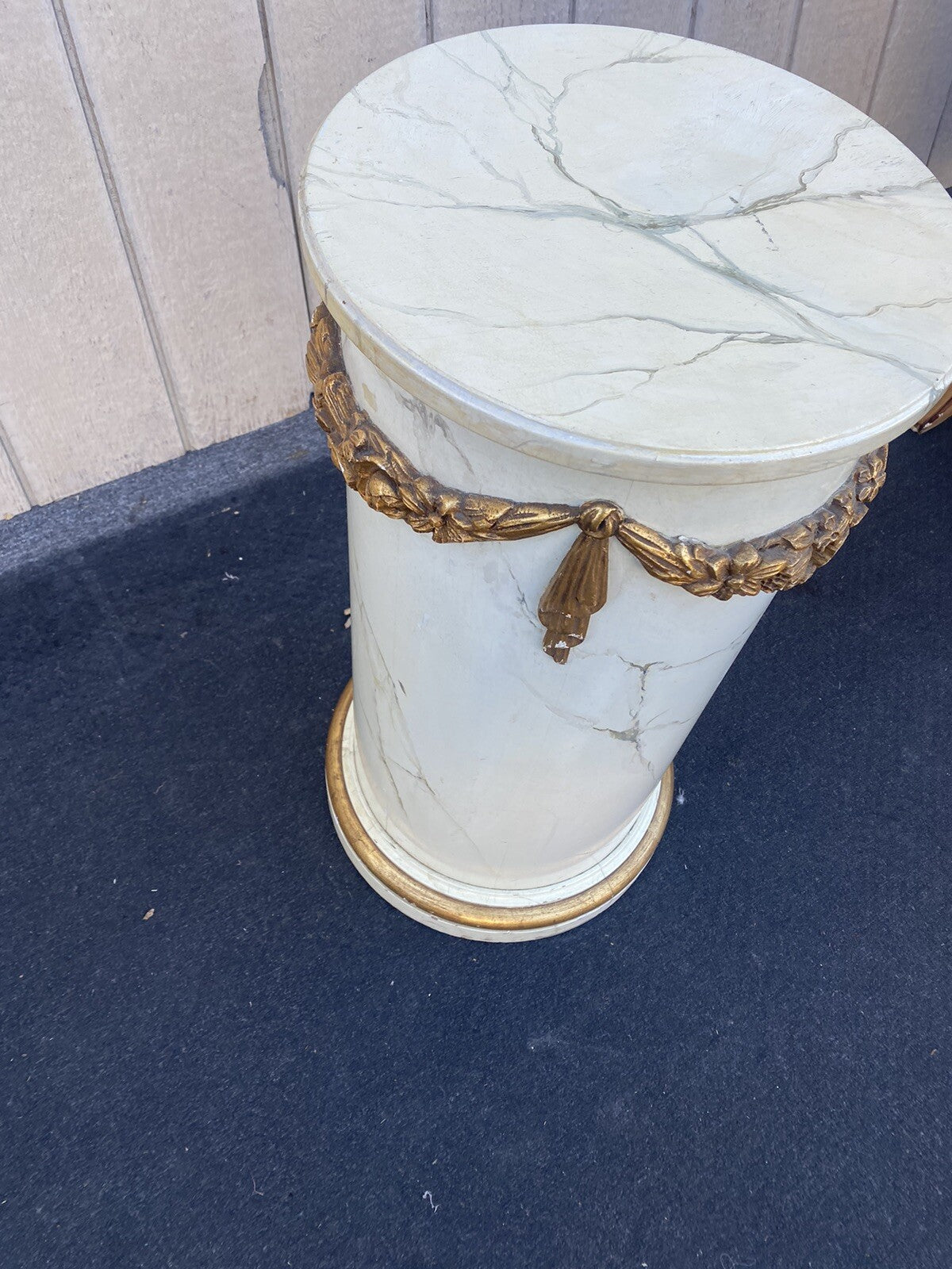65967 Decorator WOOD Plant Pedestal Stand