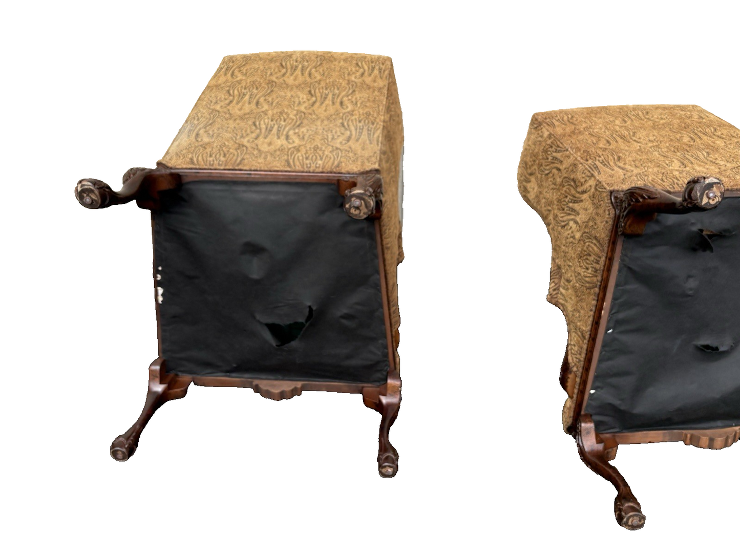 66831 Pair Quality Bergere Armchair Chair s