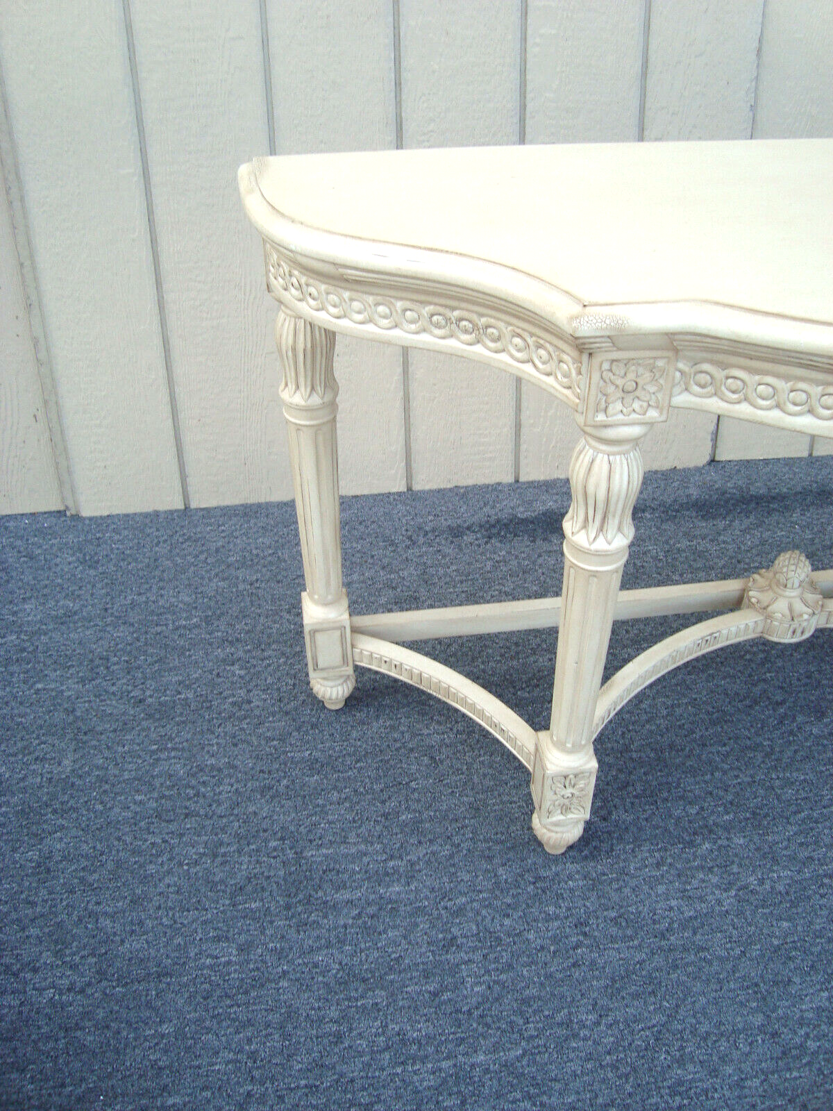 61432 Solid Wood Romantic Shabby Console Hall Table Stand