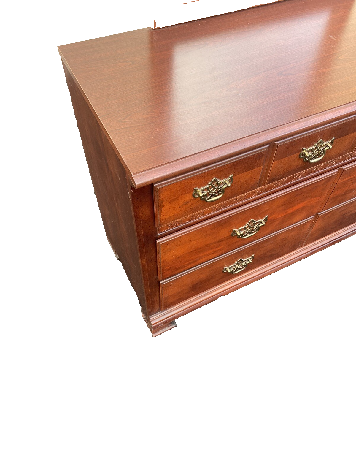 62258 Stanley Cherry Dresser with Mirror