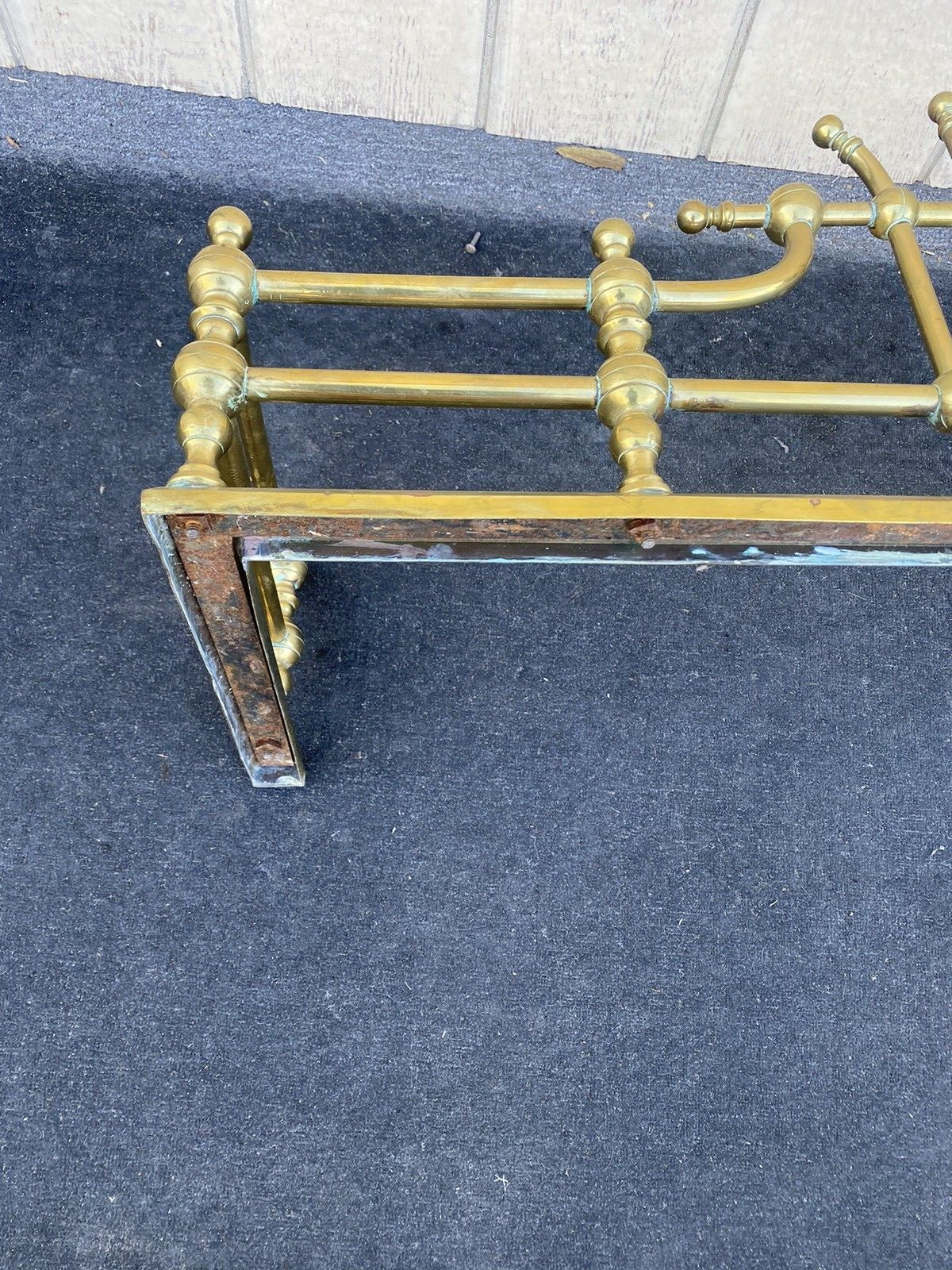 65939 QUALITY Brass Fireplace Mantle Fender Mantel