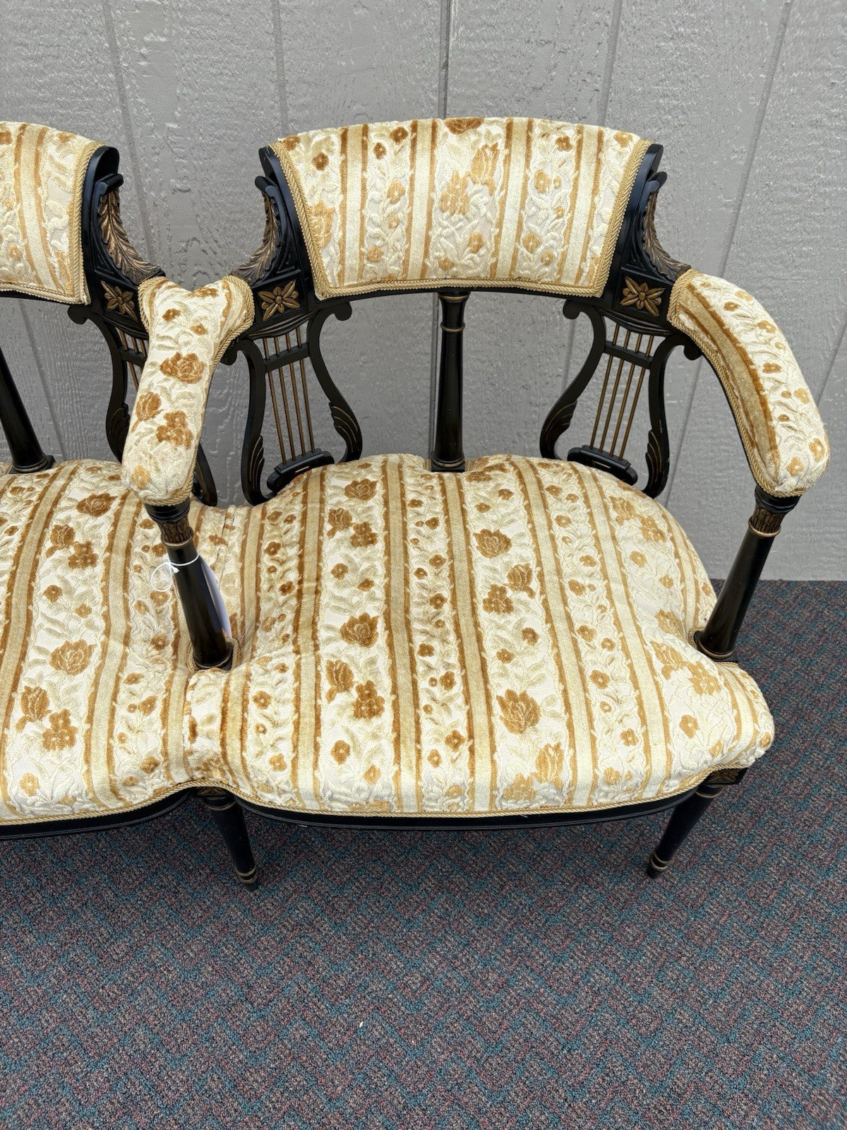 62247 RARE Antique Victorian Settee Loveseat Couch Sofa Chair