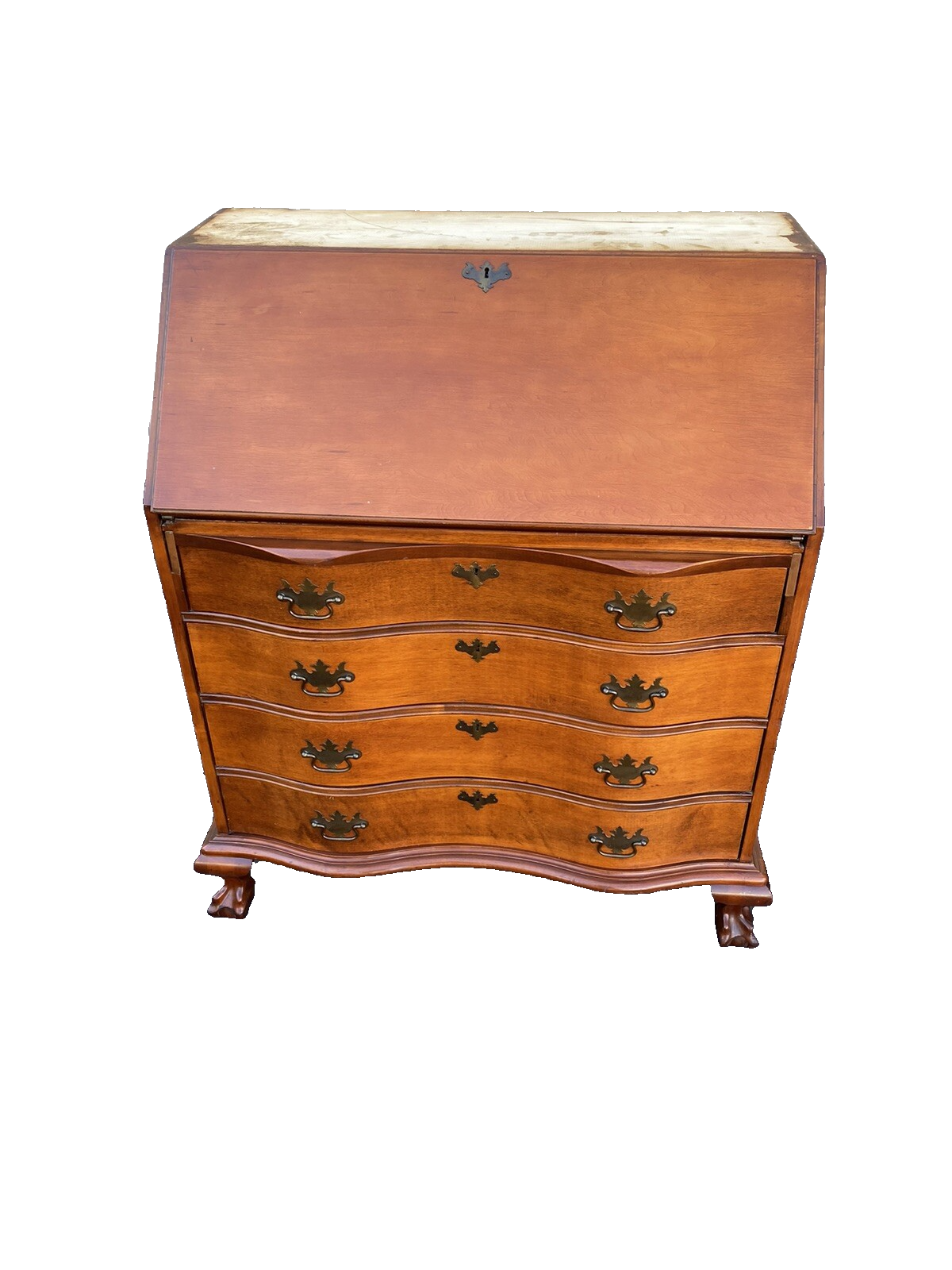 65929 MONITOR Furniture Maple Secretary Desk w/ Bookcase Top