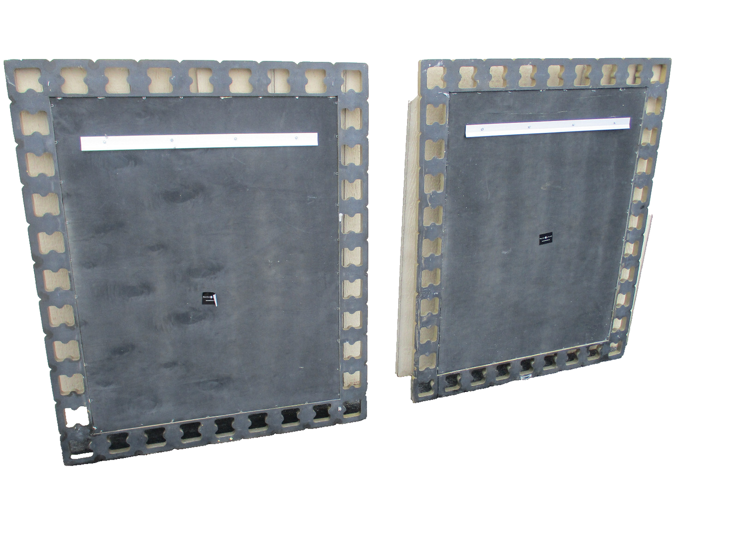 63843 PAIR Decorator Silver Modern Mirrors Mirror s