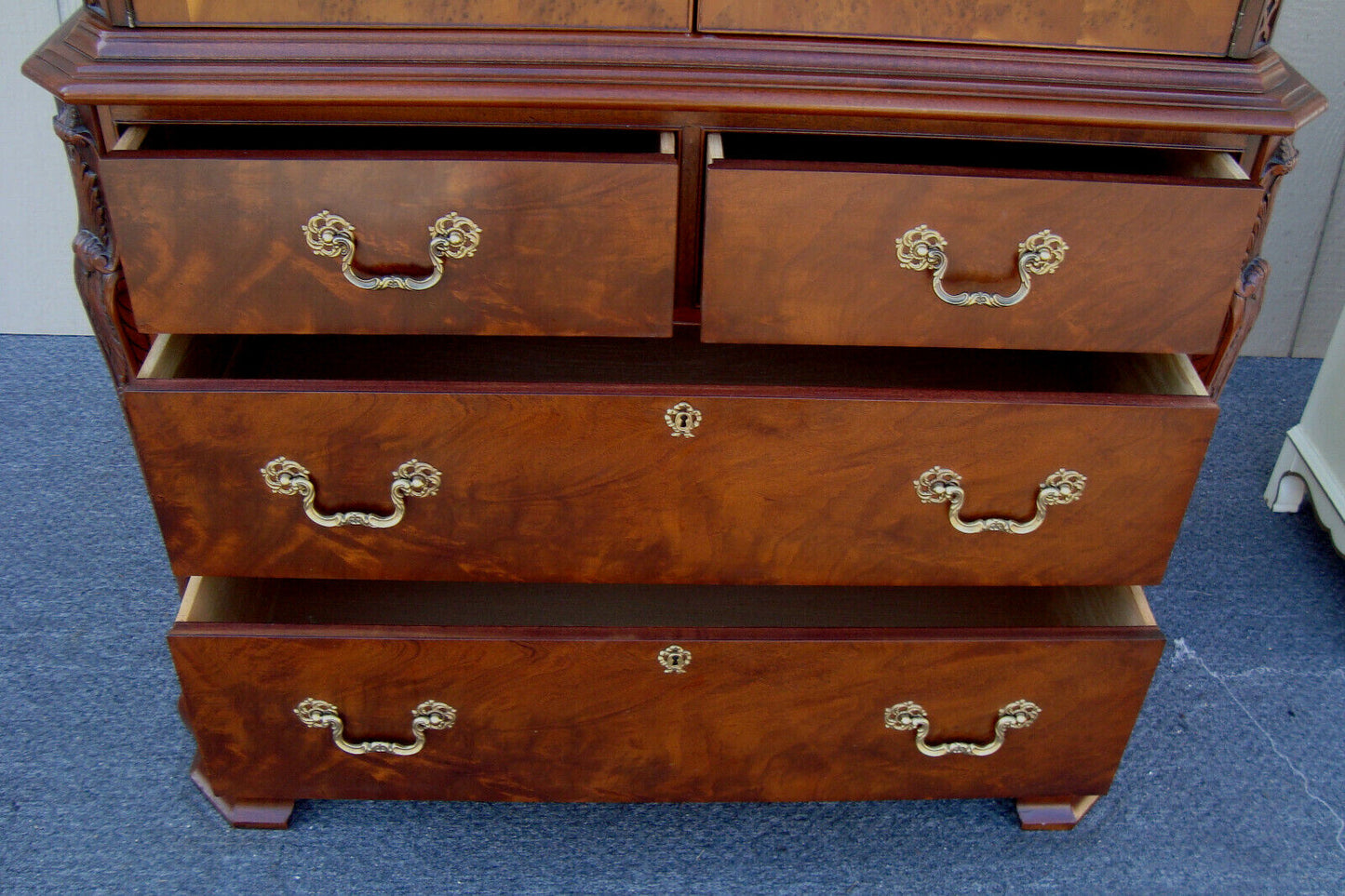 61768 HICKORY CHAIR Wardrobe High Chest Entertainment Cabinet QUALITY