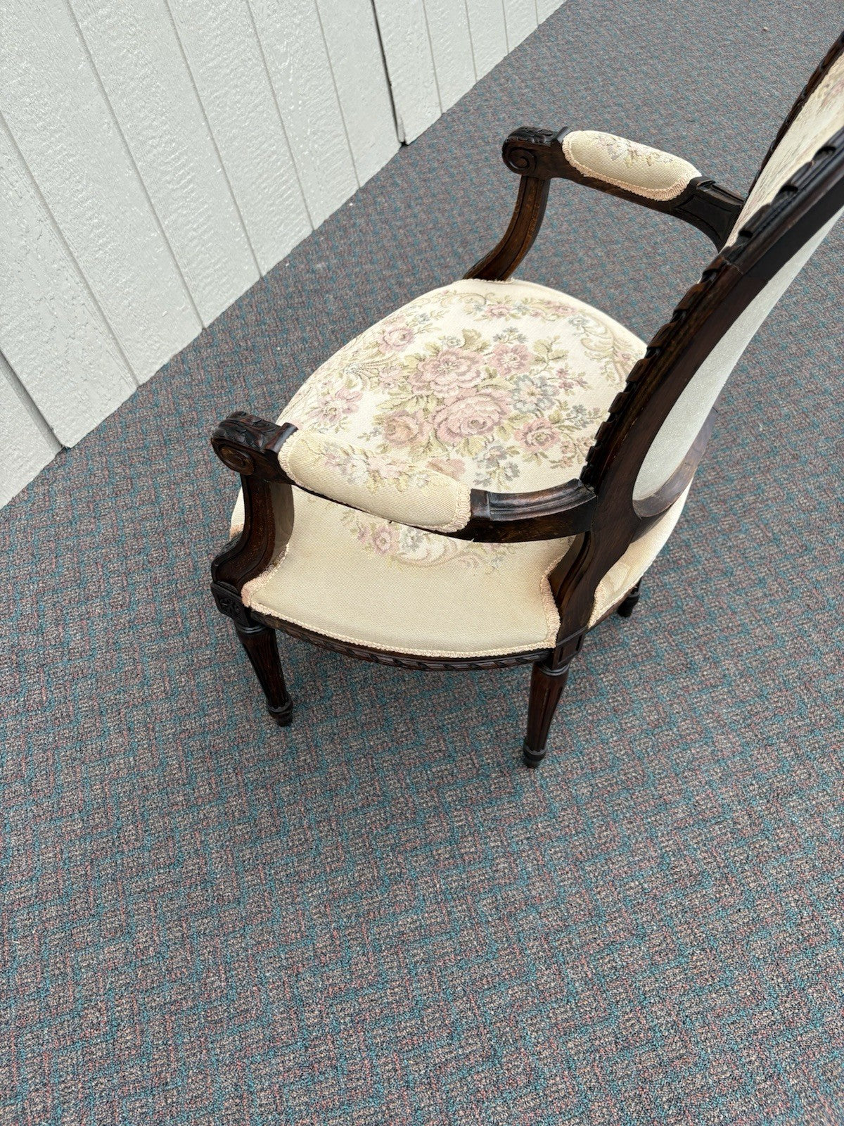 66944 French Country Louis XV Armchair Chair