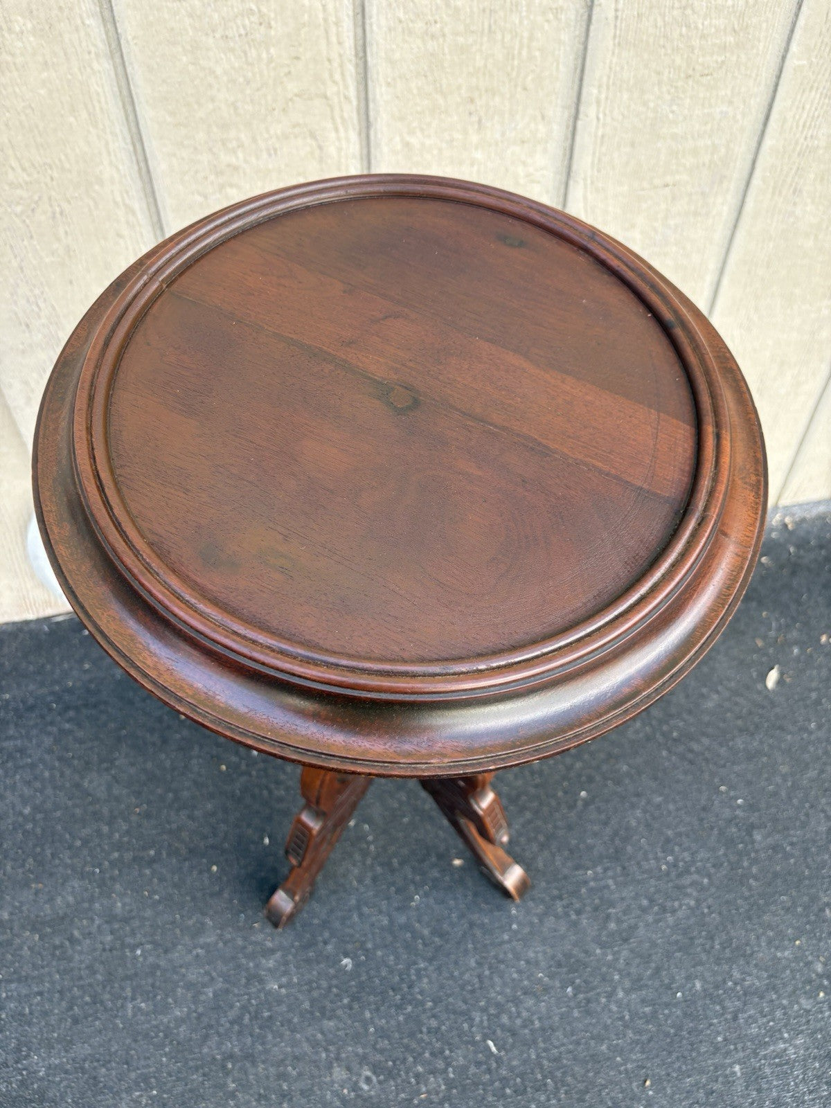 66665 Antique Victorian Marble Top Lamp Table