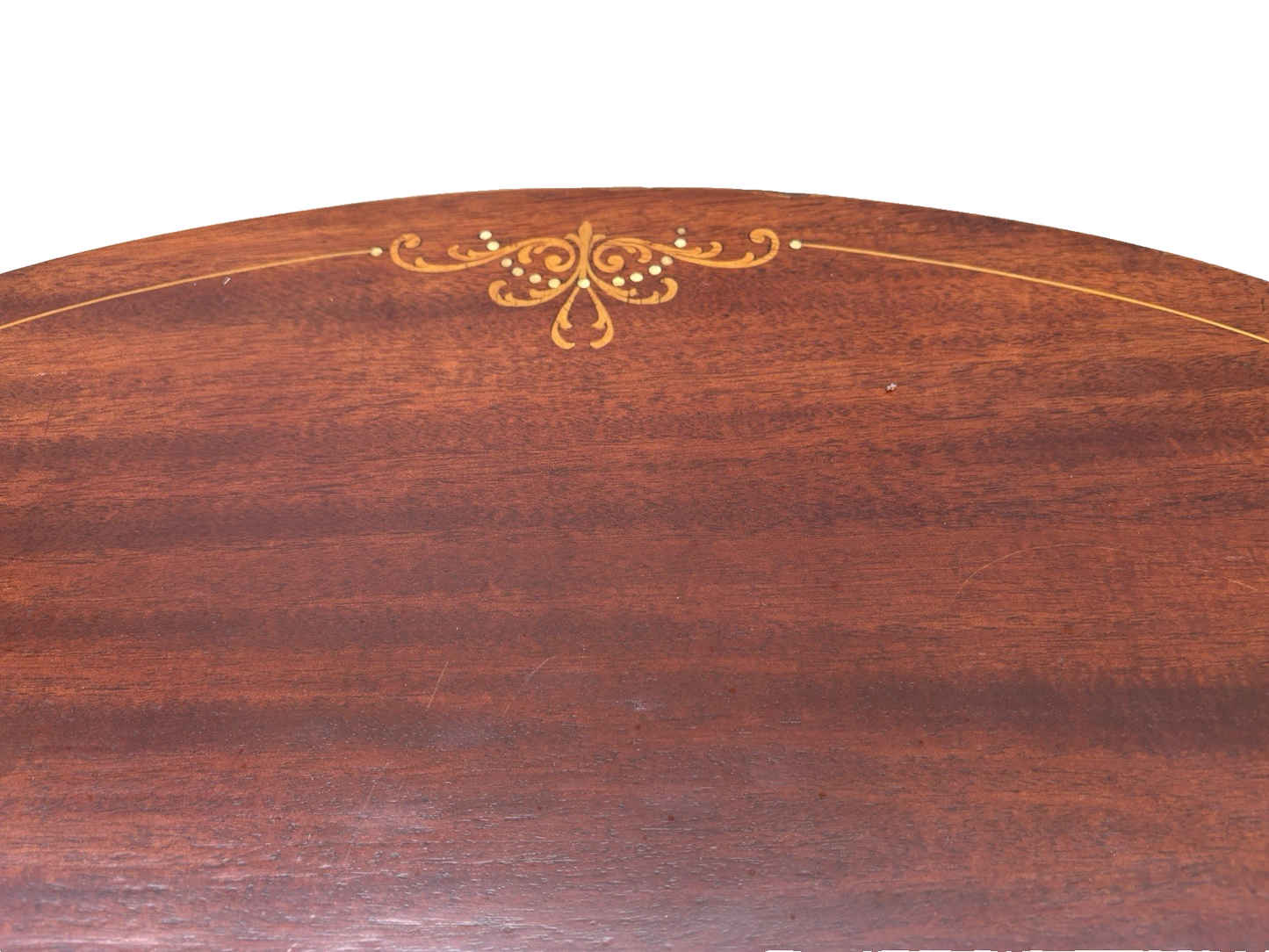 66976 Oval Mother of Pearl Inlaid Lamp Table Stand
