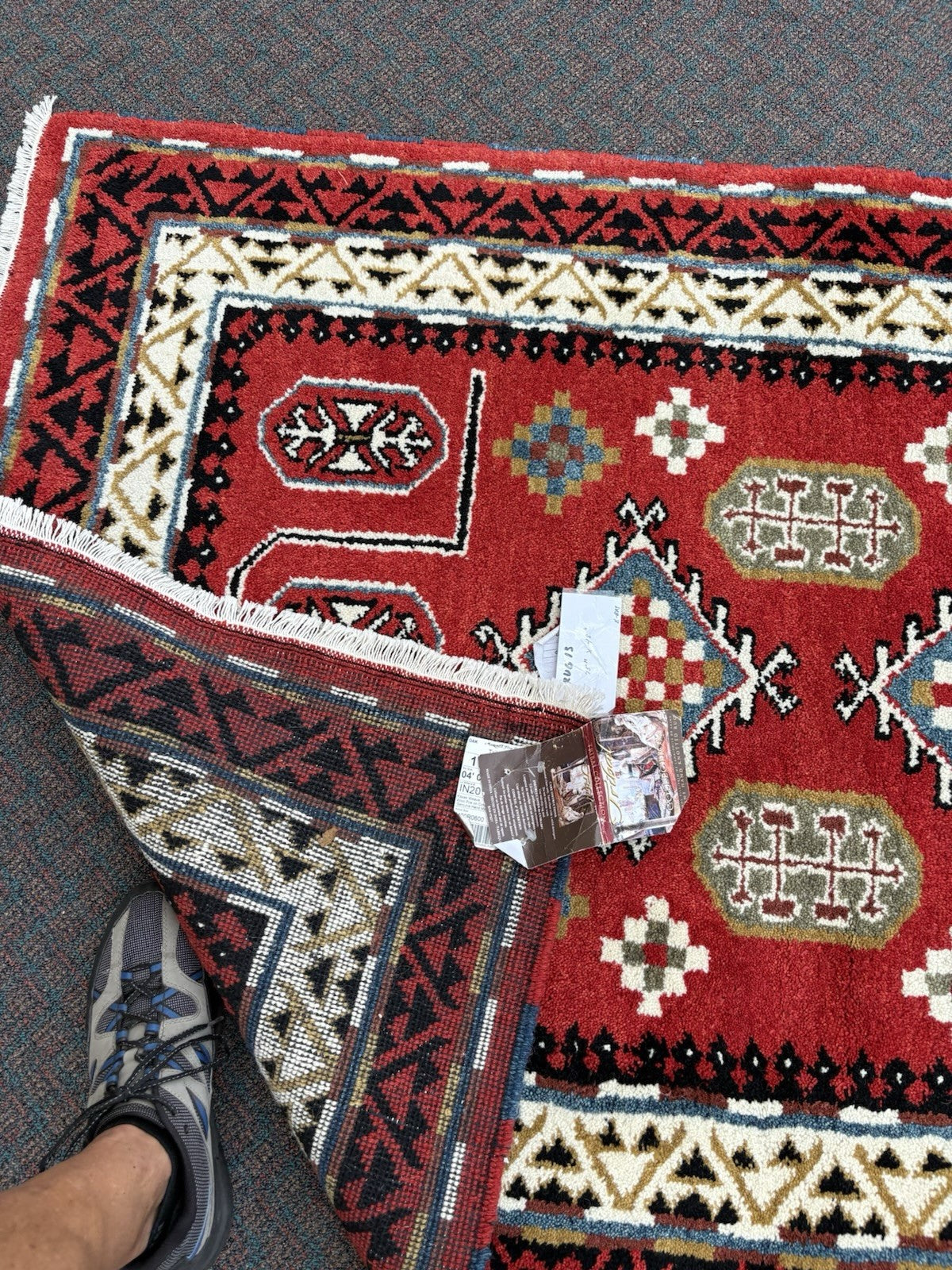 RUG 13: Oriental Tribal Two Wool Carpet Rug SIZE 48" x 75"
