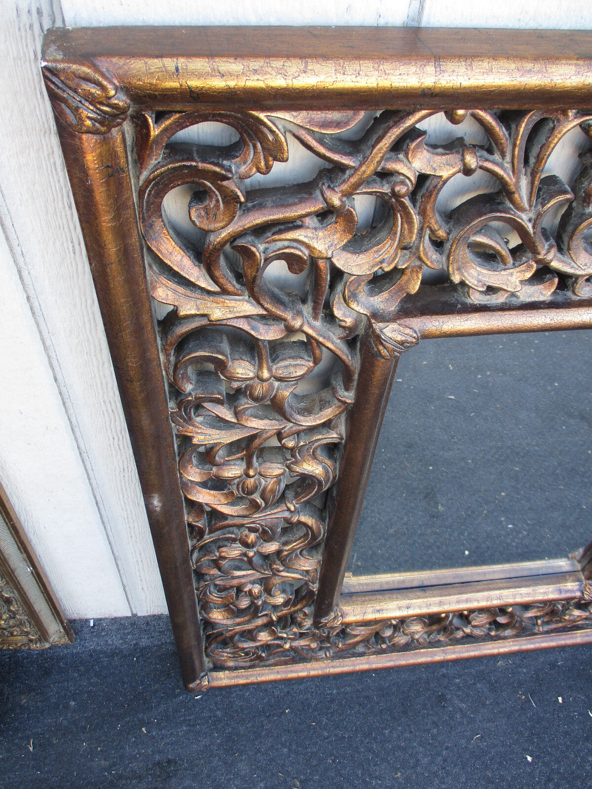 64195 Gold RASCHELLA Decorator Accent Mirror Size 34'W x 40"H