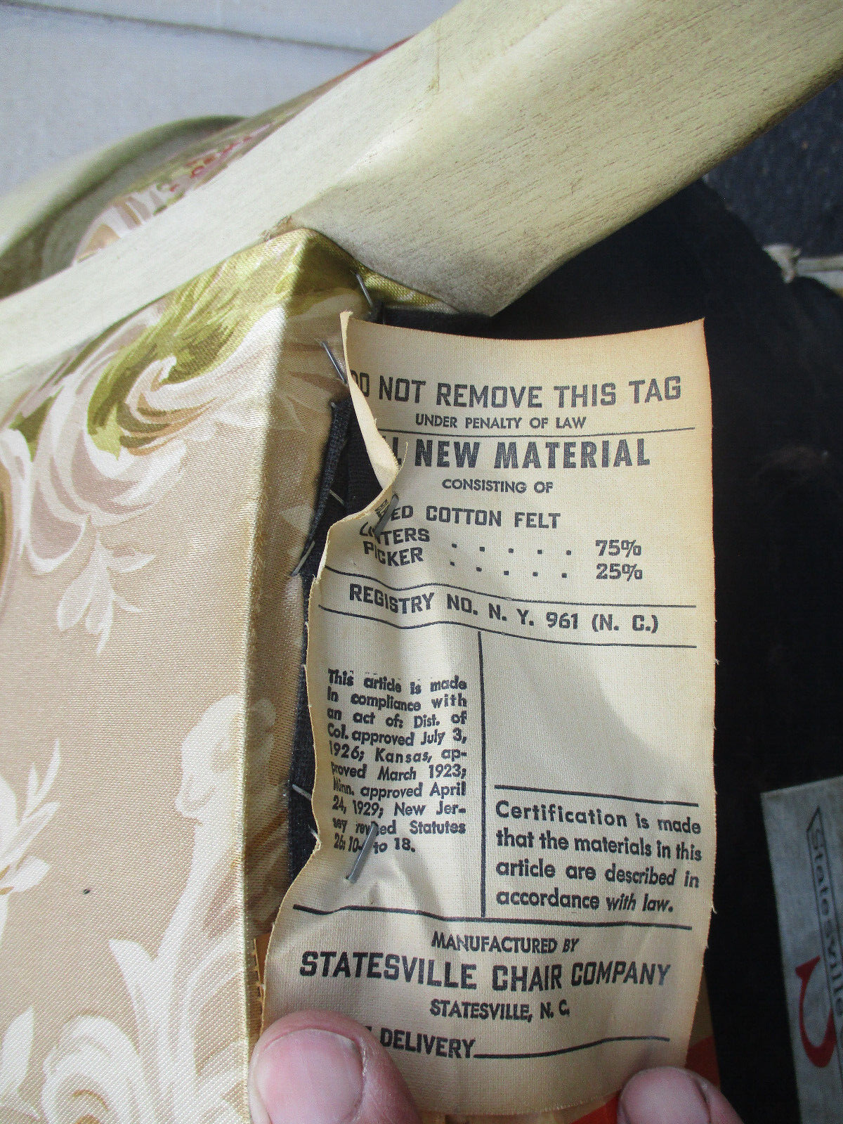 64365 Pair Hand Made French Country Chair SILK Fabric STATESVILLE Chair