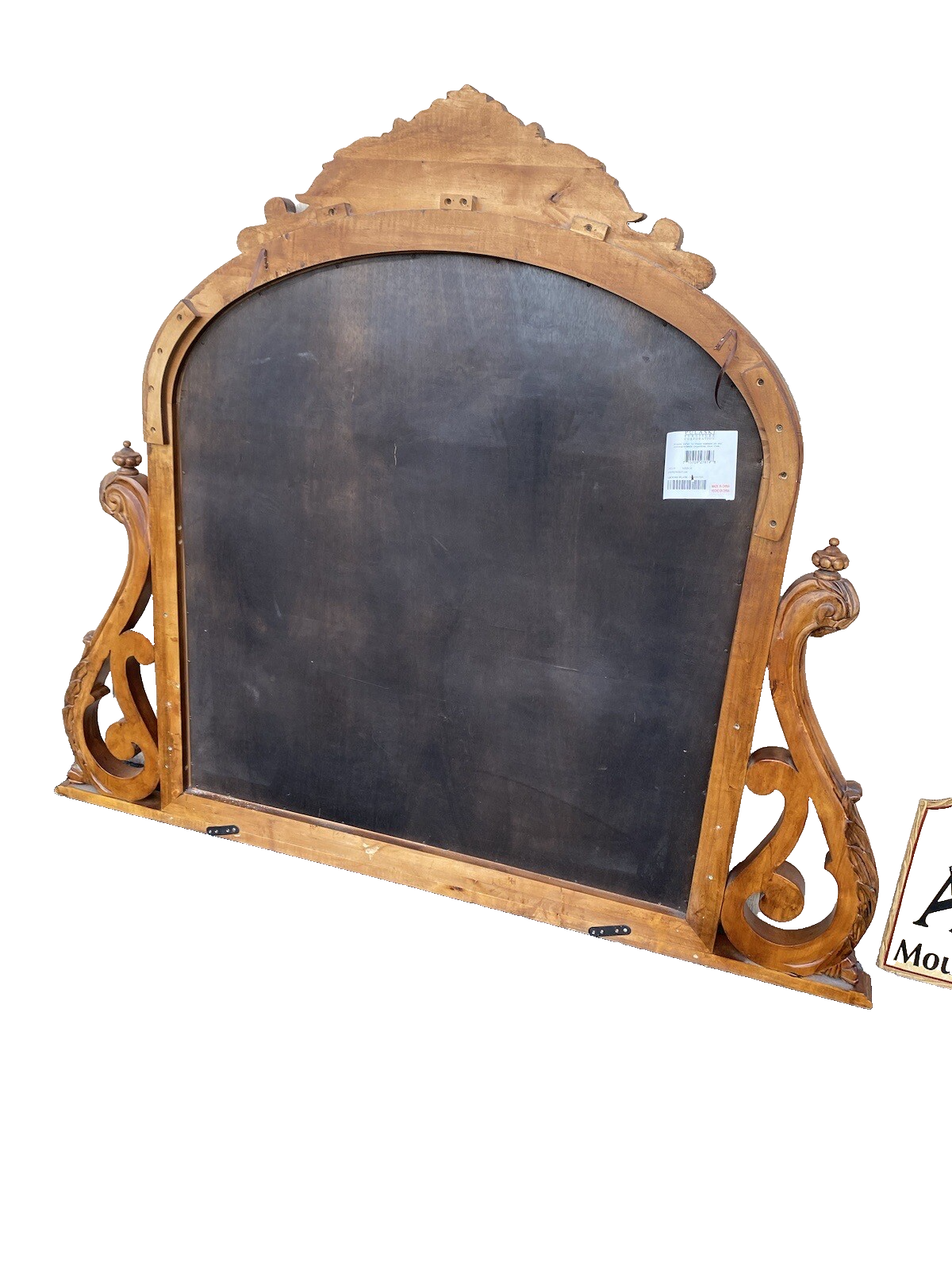64904 PULASKI Large Beveled Dresser Mirror in Carved Frame