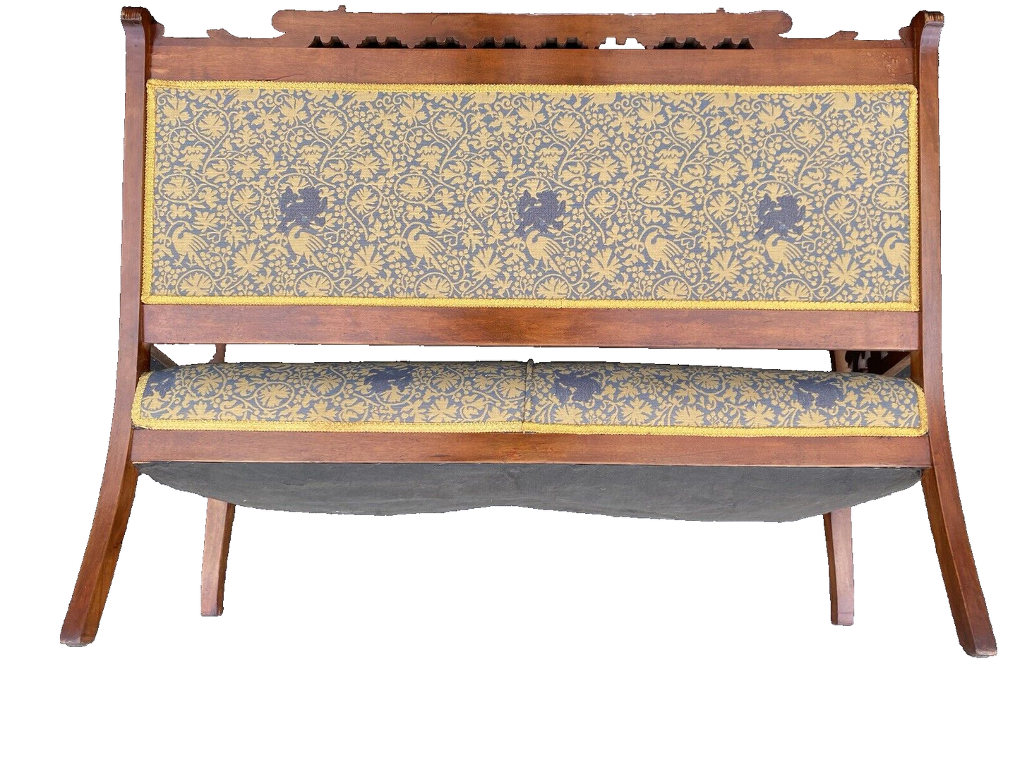 65227 Antique Eastlake Victorian Loveseat Sofa