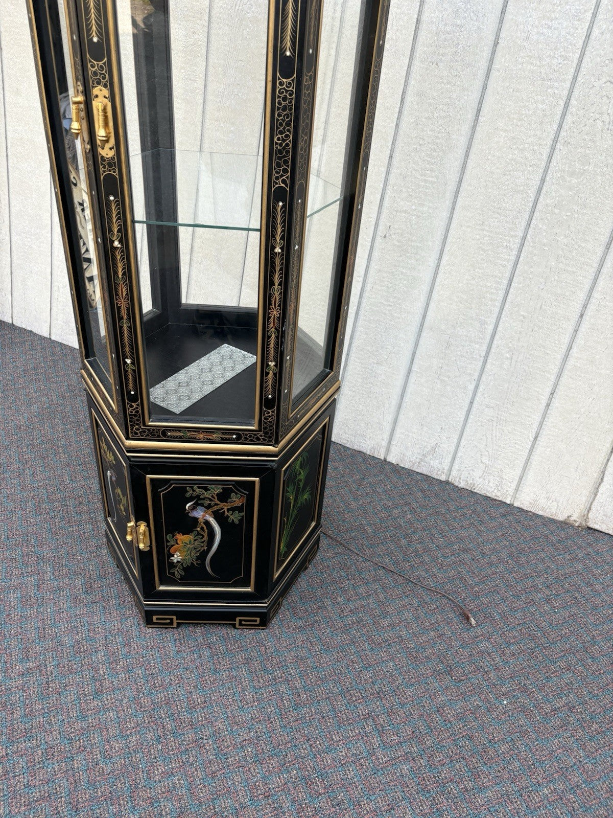 66907 Oriental Curio Display Cabinet China cabinet