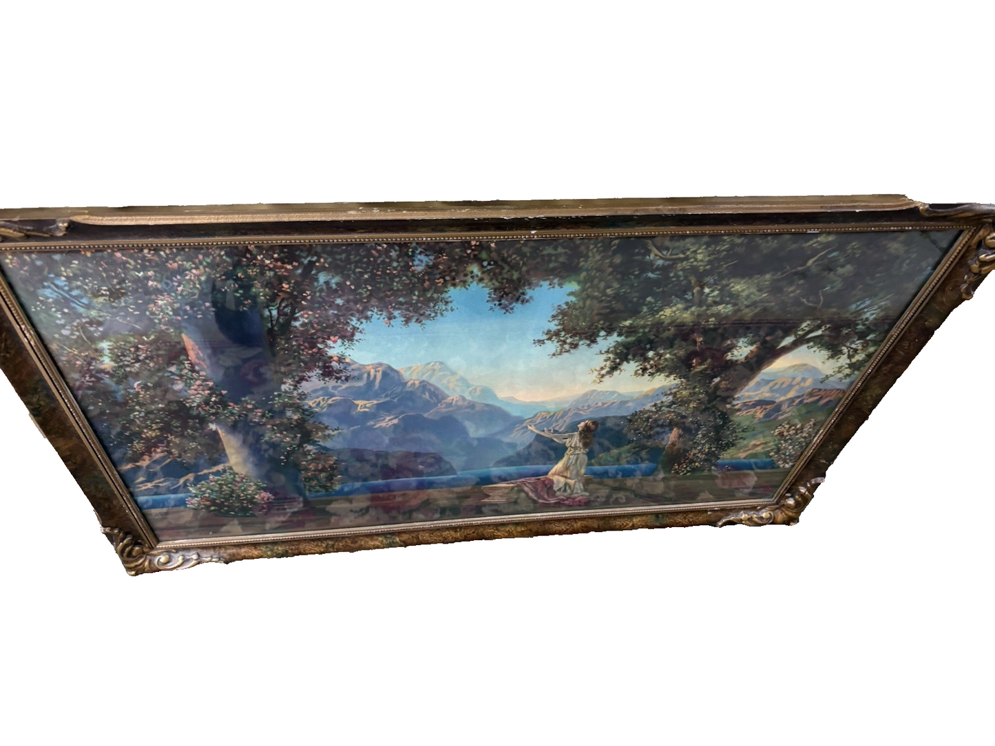 66781 R Atkinson Fox ?? DAWN Print in Picture Frame CHICAGO