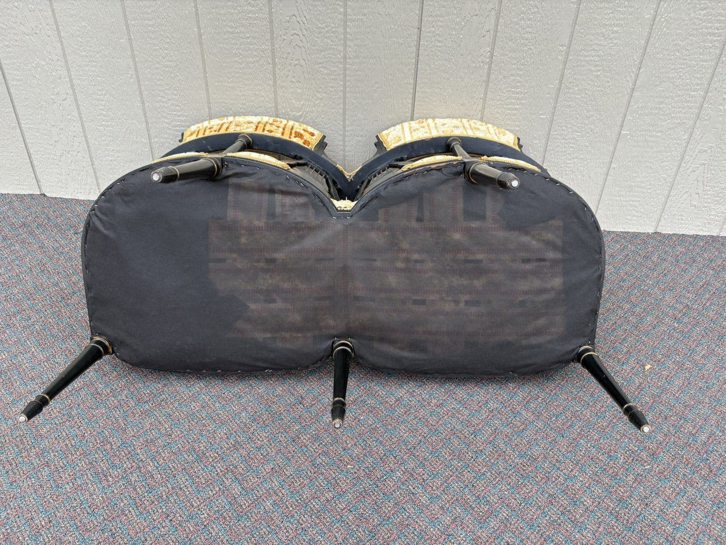 62247 RARE Antique Victorian Settee Loveseat Couch Sofa Chair