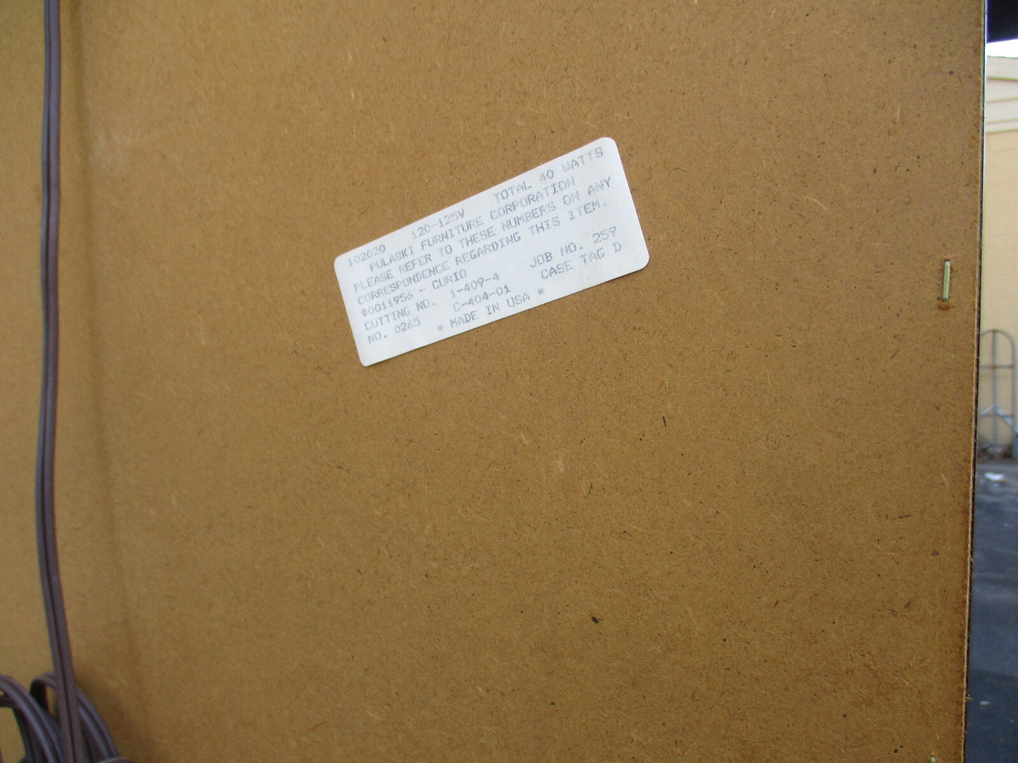 64556 PULASKI Furniture Curio China Cabinet