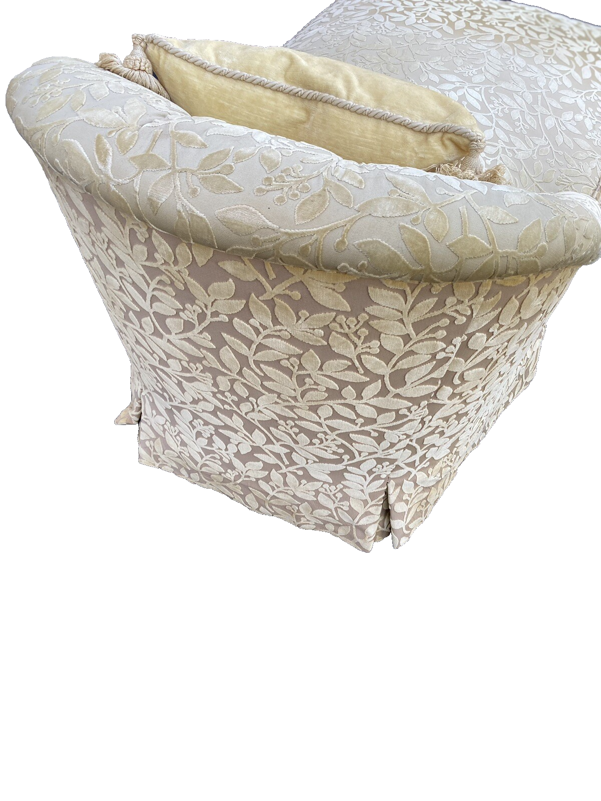 65347 Modern Chaise Lounge with Removable Seat and Cushion