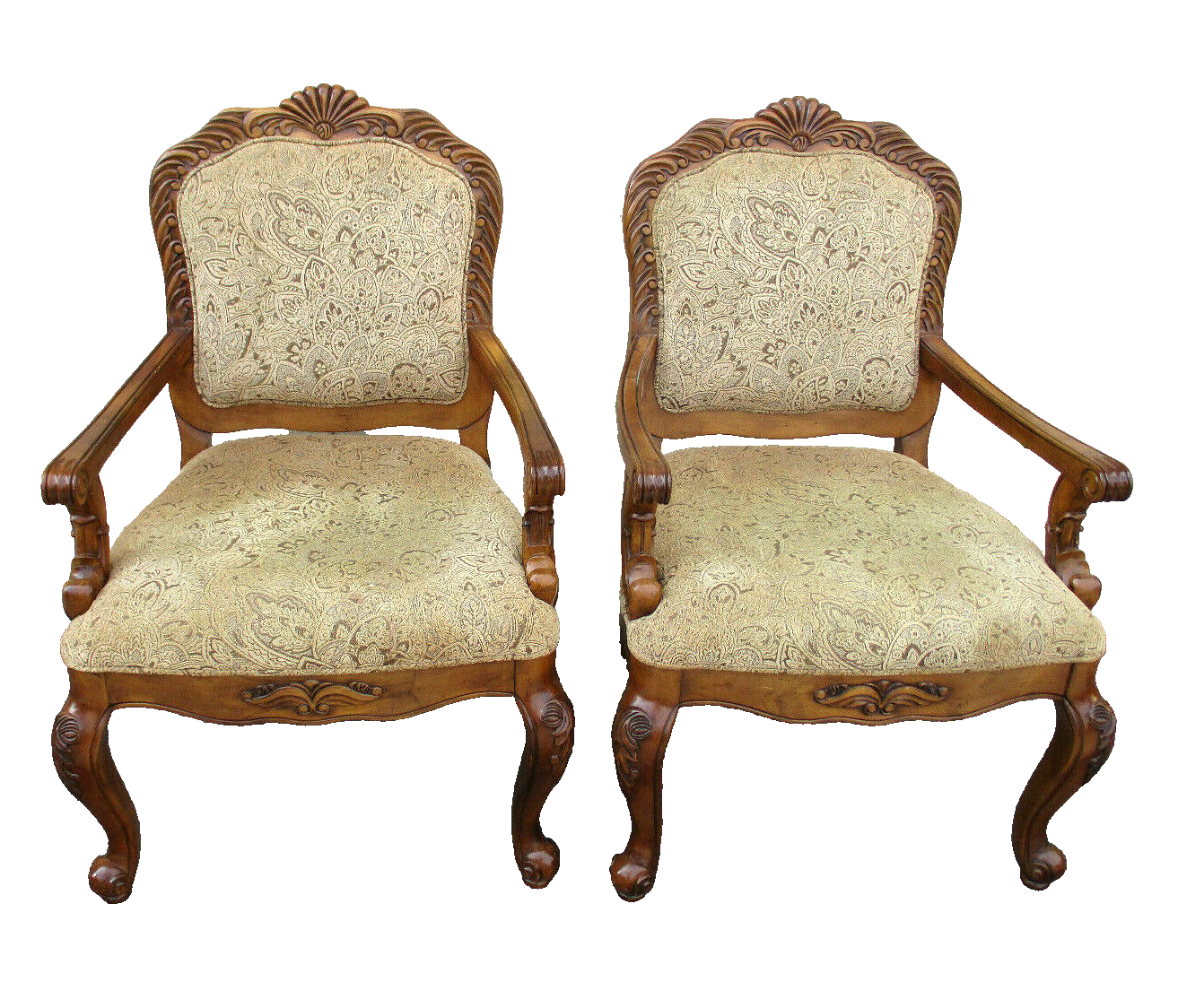 62680 Pair Bergere Armchair Chairs SAM MOORE LA Z BOY