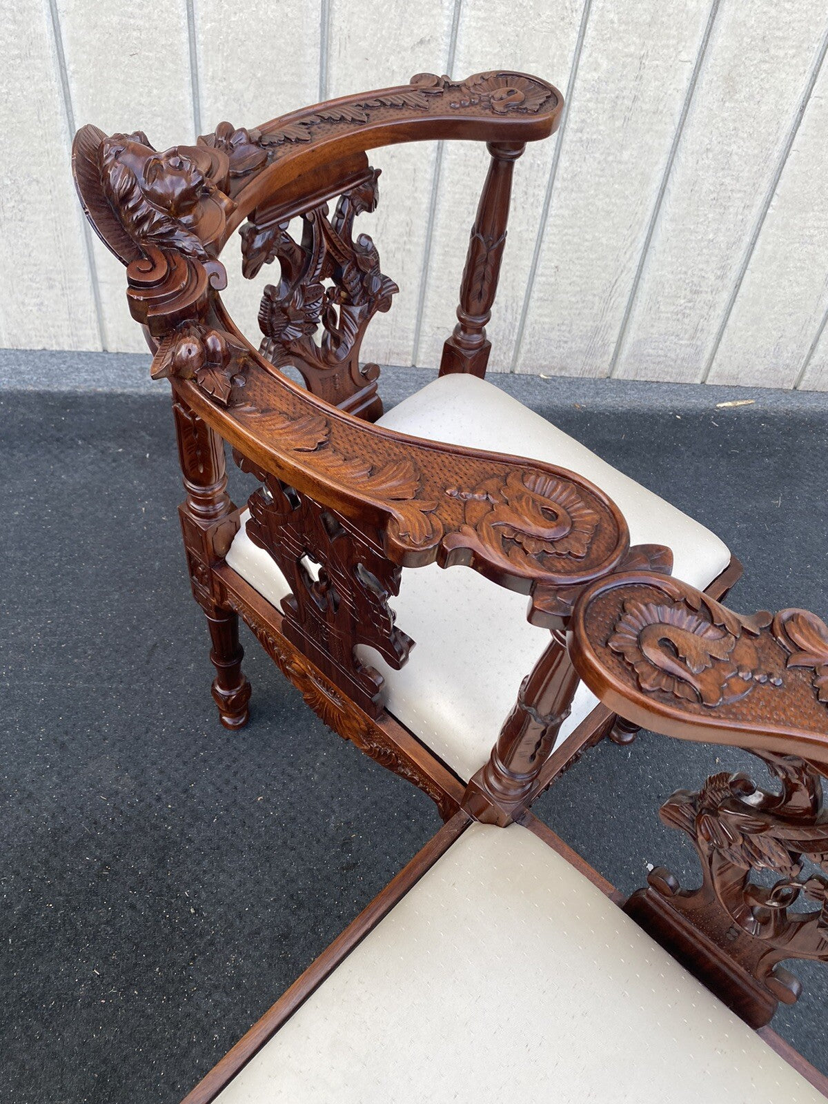 66061 Solid Mahogany TETE a TETE Settee Bench